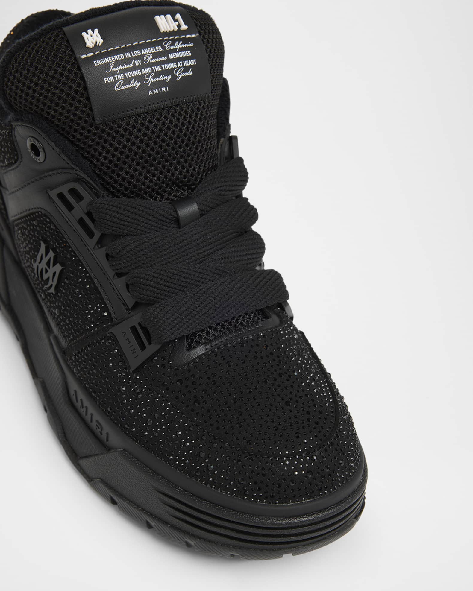 Amiri Men's Crystal MA 1 Oversized Low-Top Sneakers | Neiman