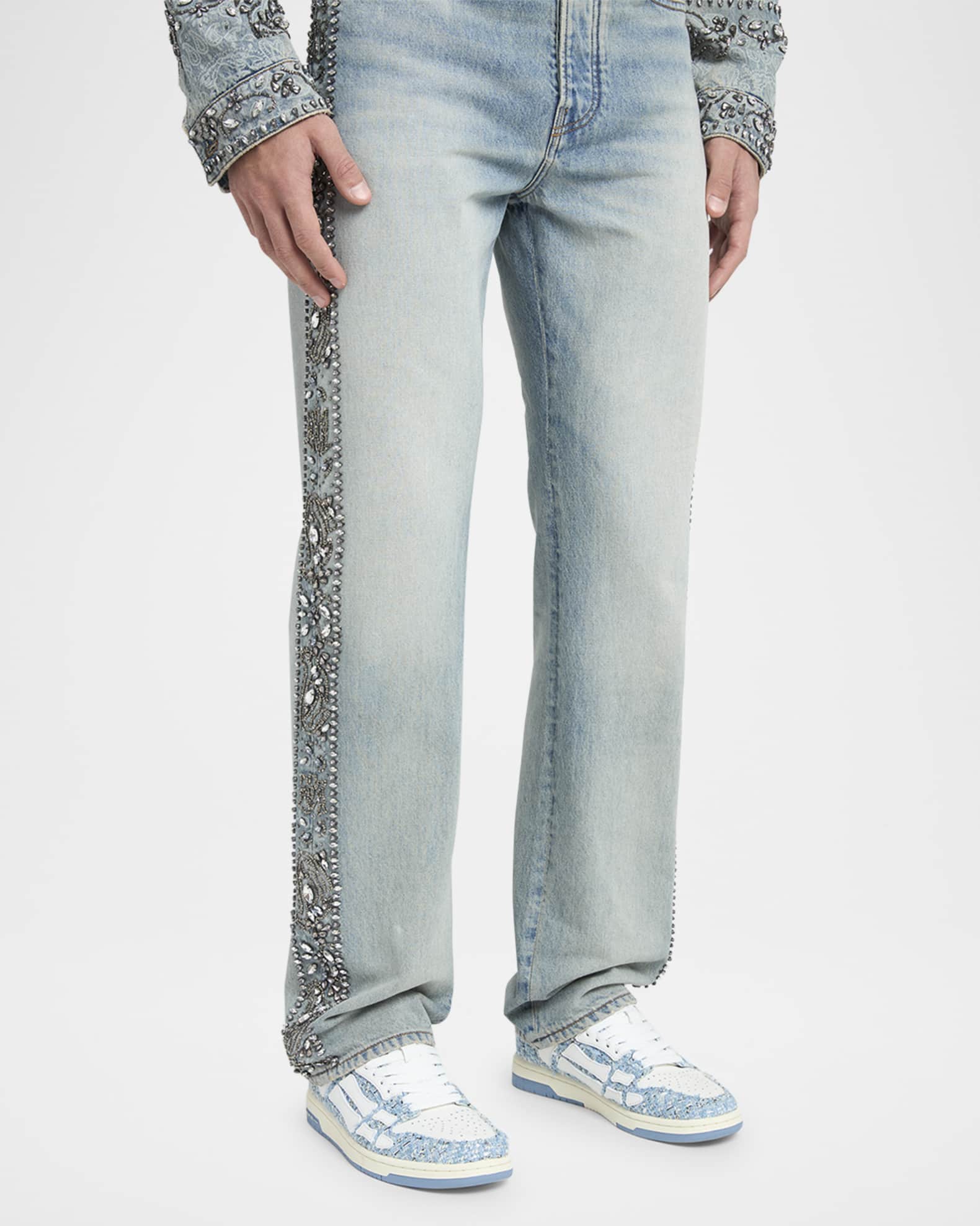 【AMIRI】男性 BOUCLE SKEL TOP LOW スニーカー AMFOSR1007 AMIRI Boucle Skel Low Sneaker Black | END. (US)