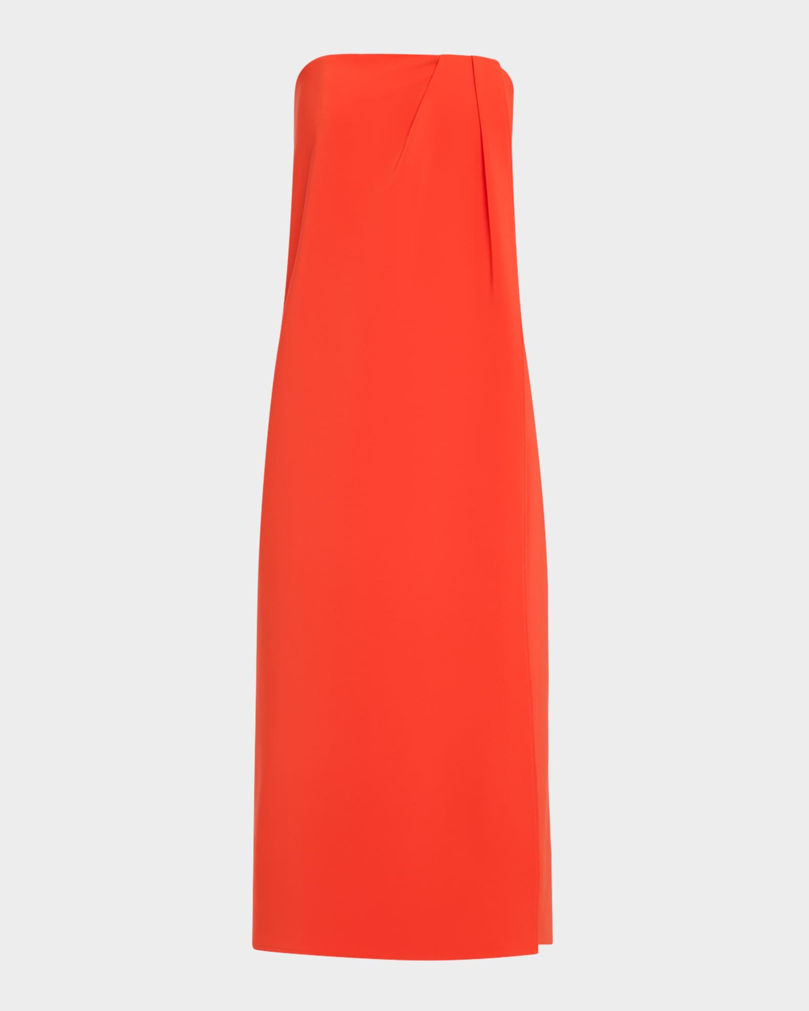 Anika Strapless Draped Midi Dress 0