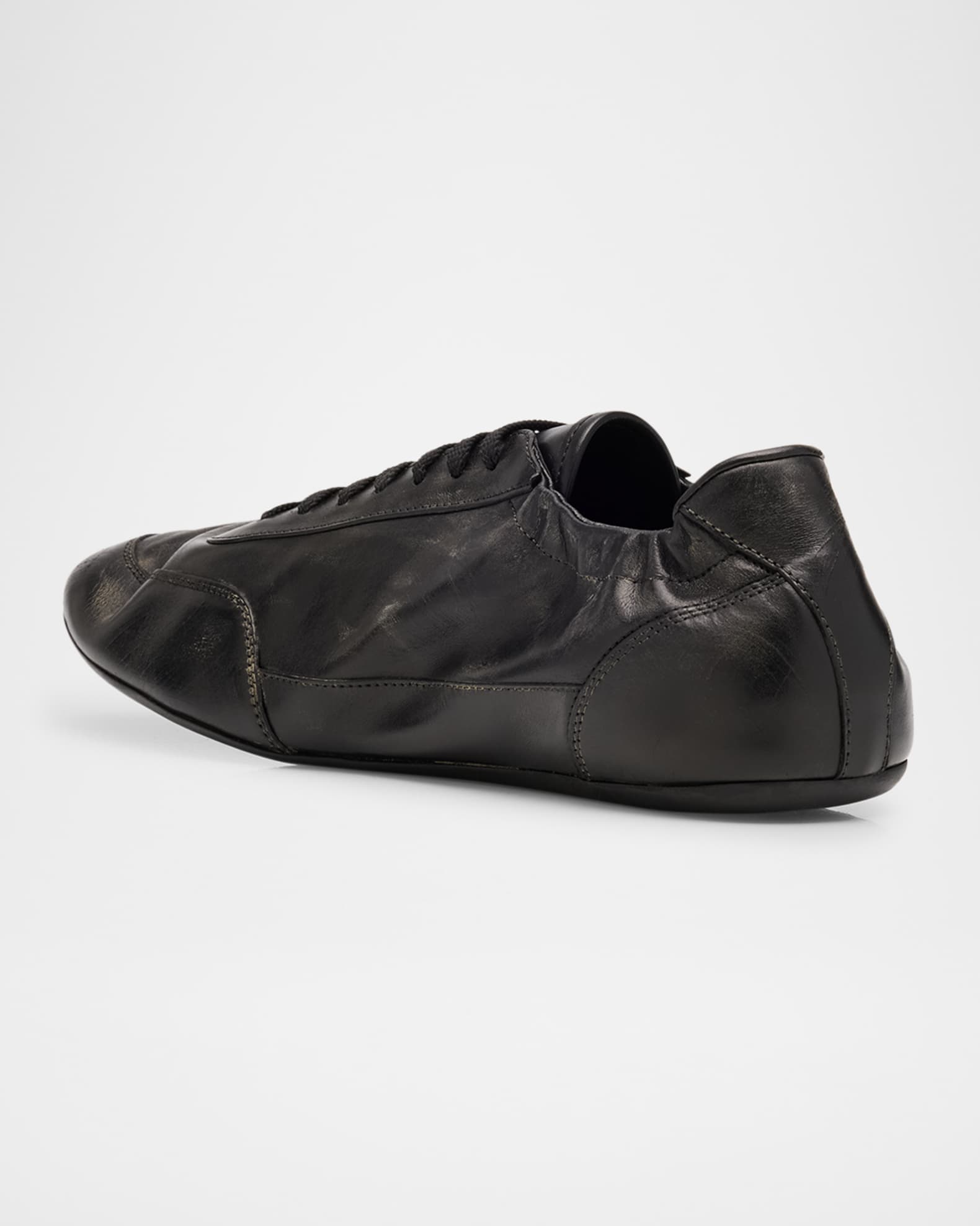 靴 Prada collapse sneakers 6 1/2 Prada Collapse Leather Sneakers | Neiman Marcus