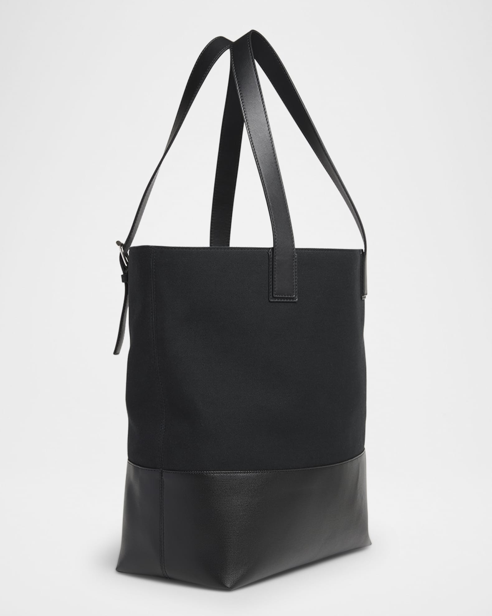 McQueen Men's T-Bar Canvas and Leather Shopper Tote Bag