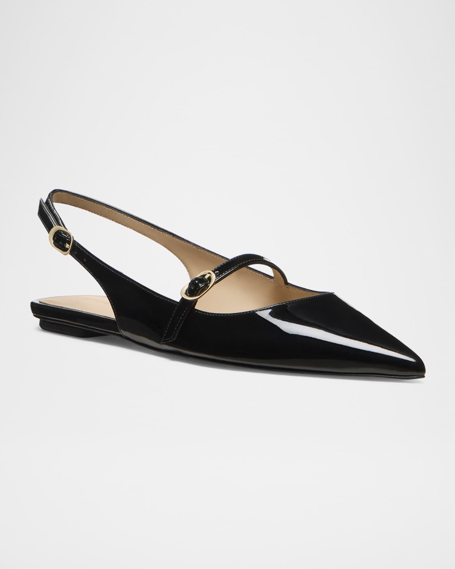 Emilia Patent Mary Jane Slingback Ballerina Flats 1