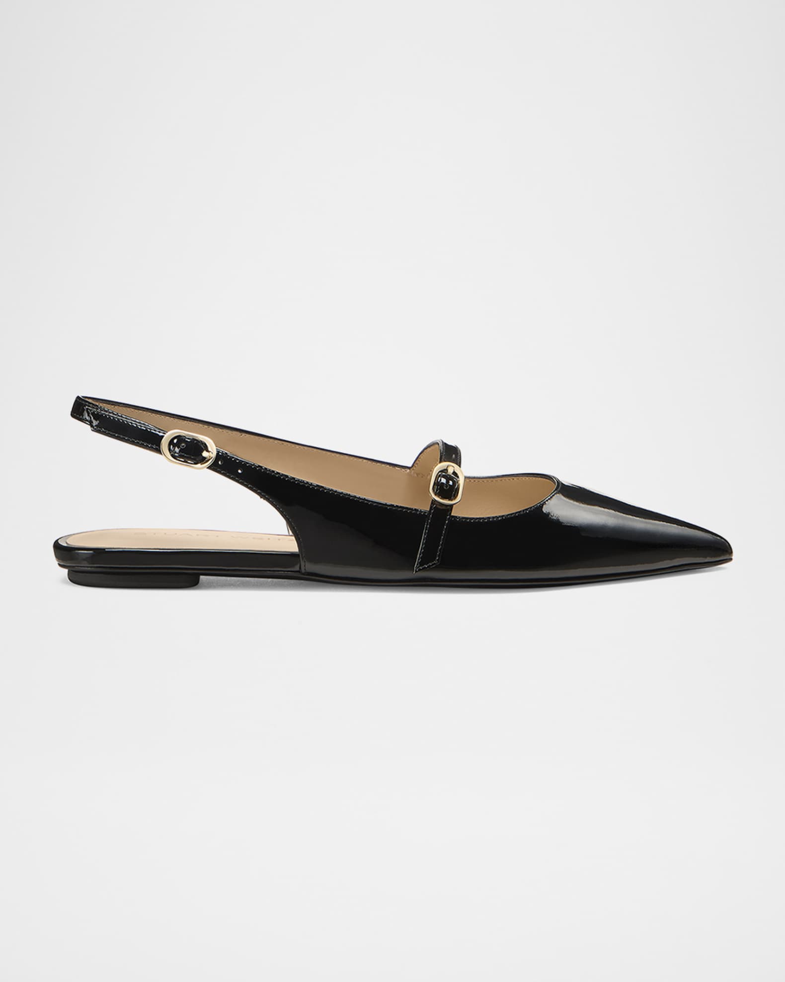 Emilia Patent Mary Jane Slingback Ballerina Flats 0