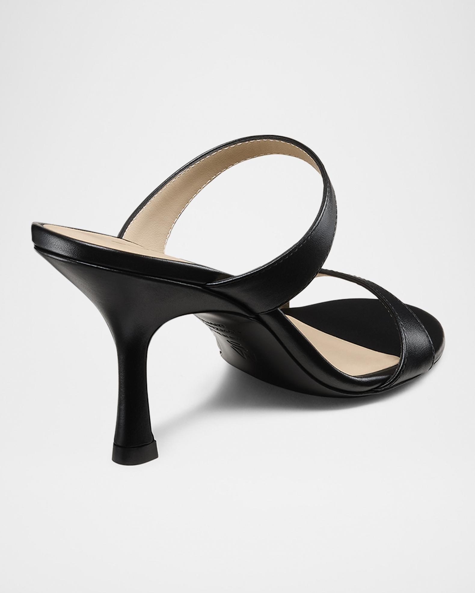 Stuart Weitzman Nudist Leather Slide Sandals | Neiman Marcus display picture 1
