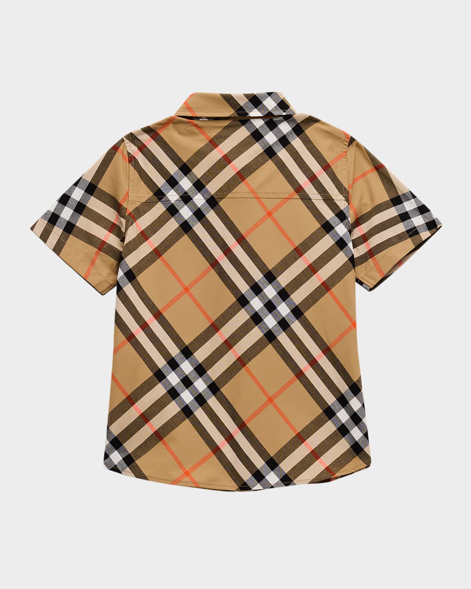 Burberry Boy's Owen Short-Sleeve Shirt, Size 6M-2T | Neiman Marcus