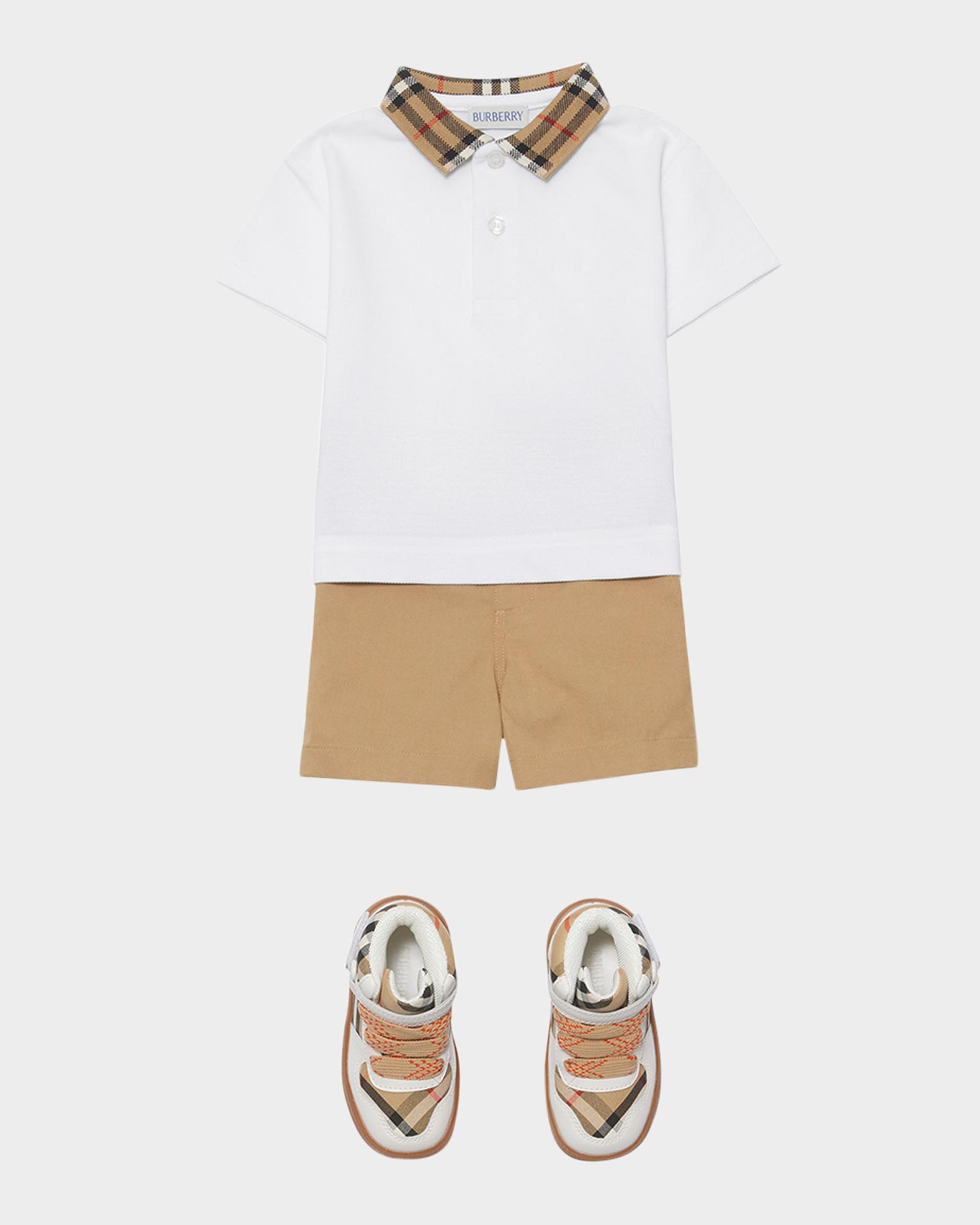 Burberry Boy's Johane Pique EKD Polo Shirt, Size 6M-2 | Neiman Marcus