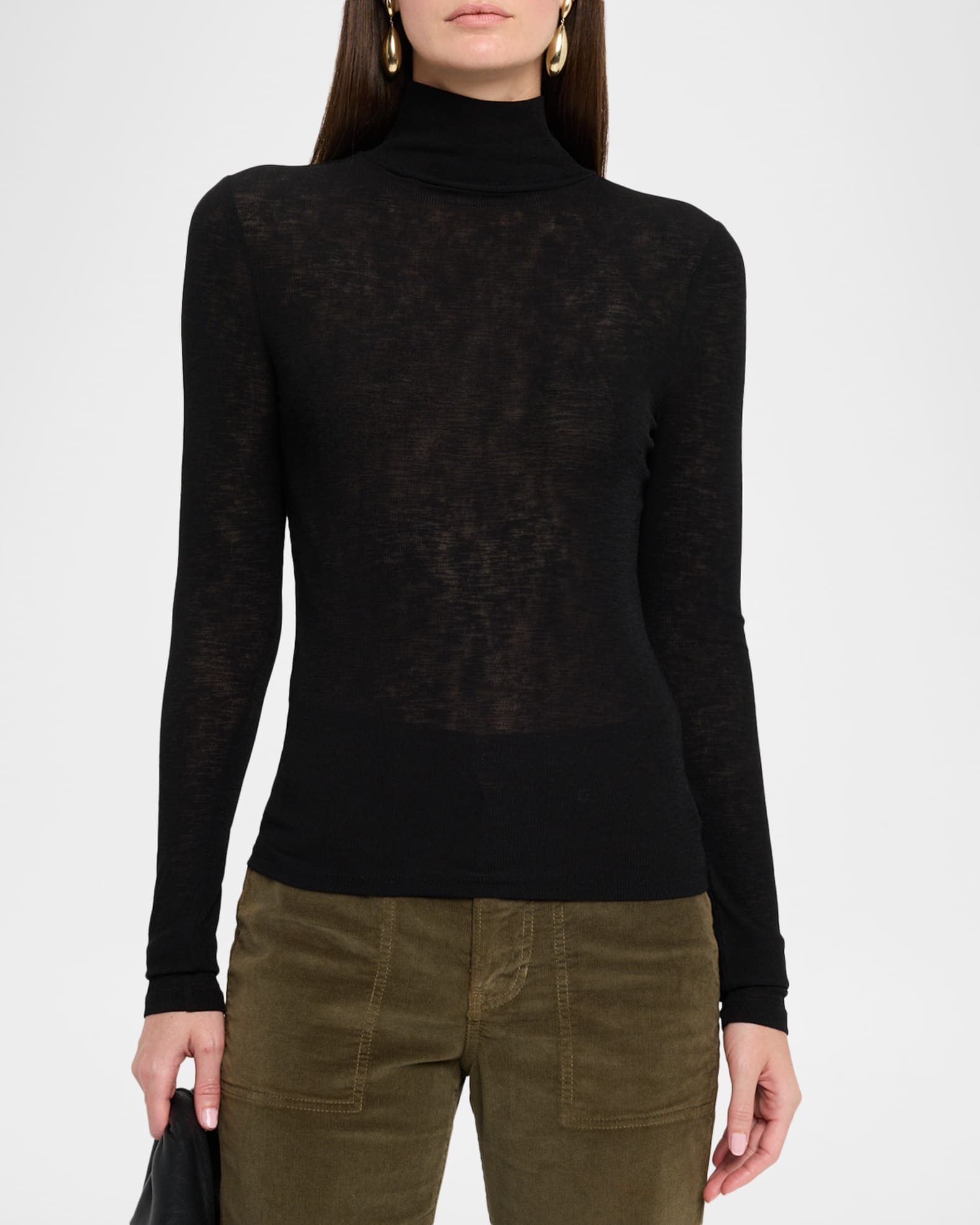 Veronica Beard Wyeth Knit Turtleneck | Neiman Marcus