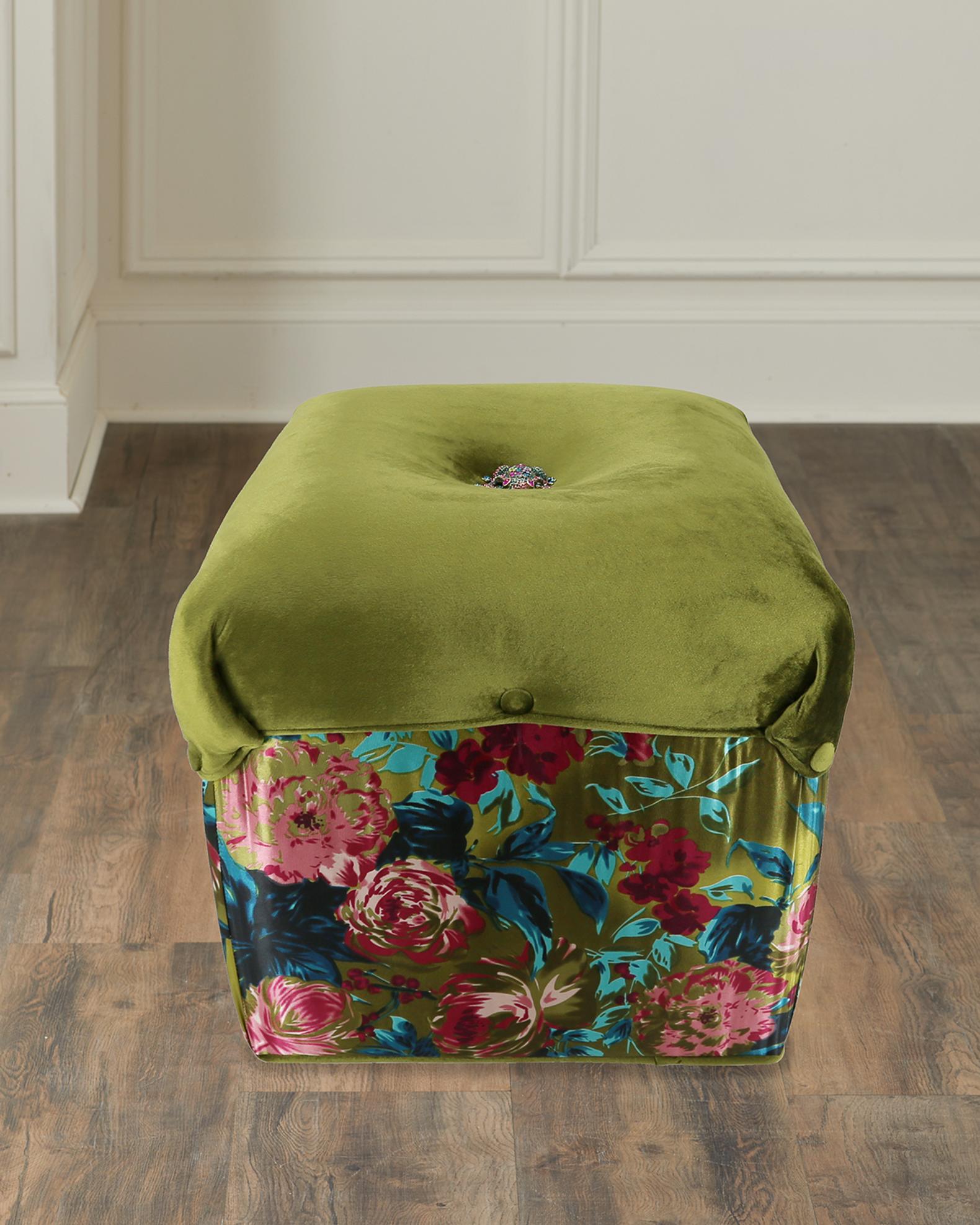 Haute House Spring Jewel Ottoman | Neiman Marcus
