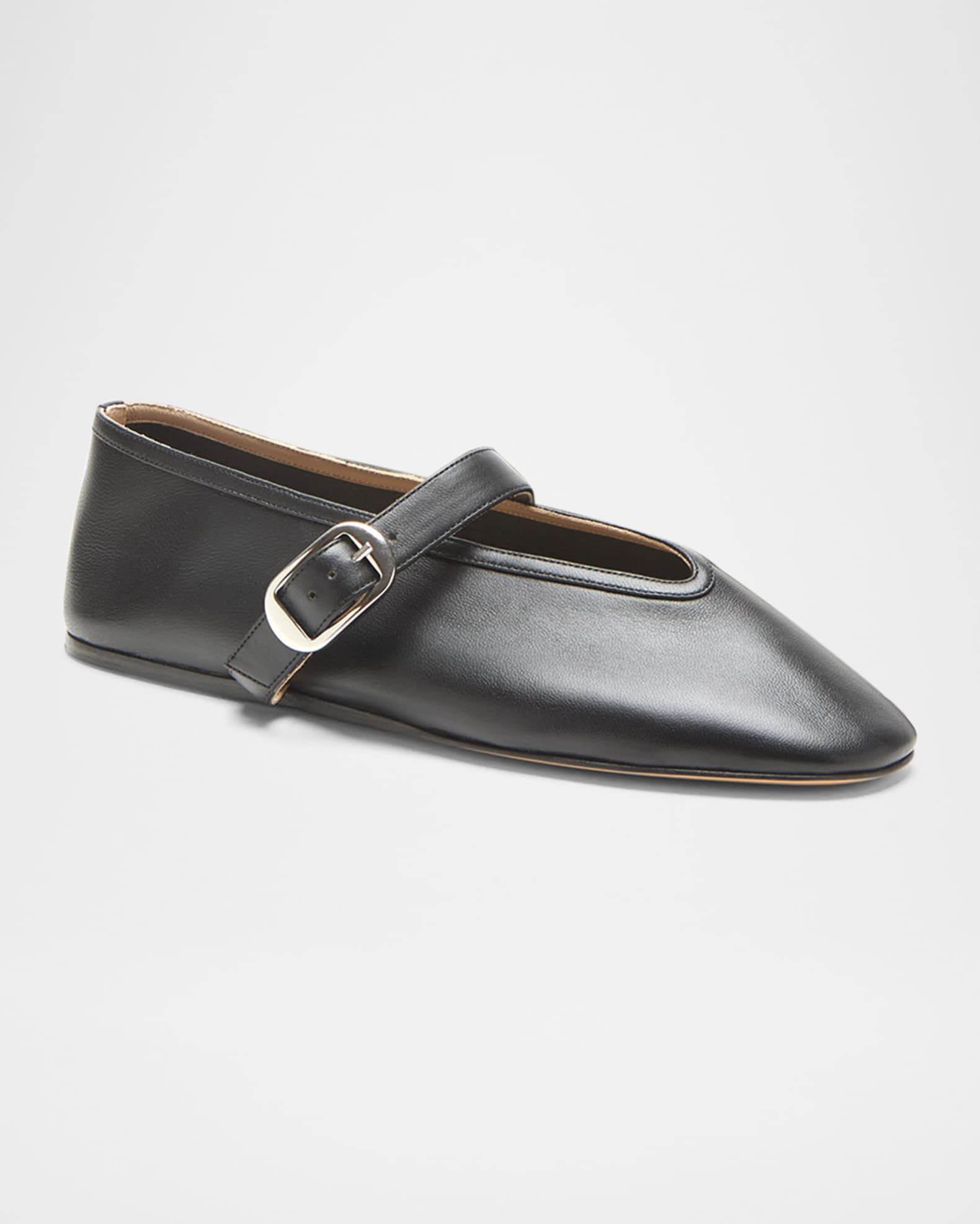 Stella Leather Ballerina Flats 1