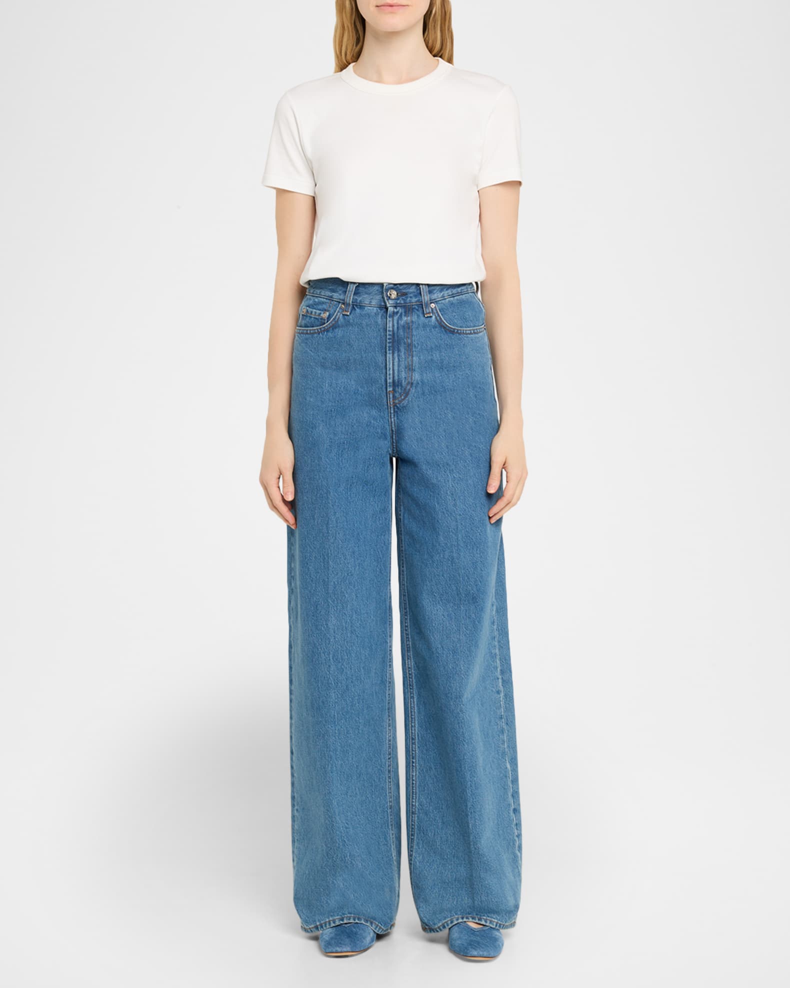 Luna Denim Ballerina Flats