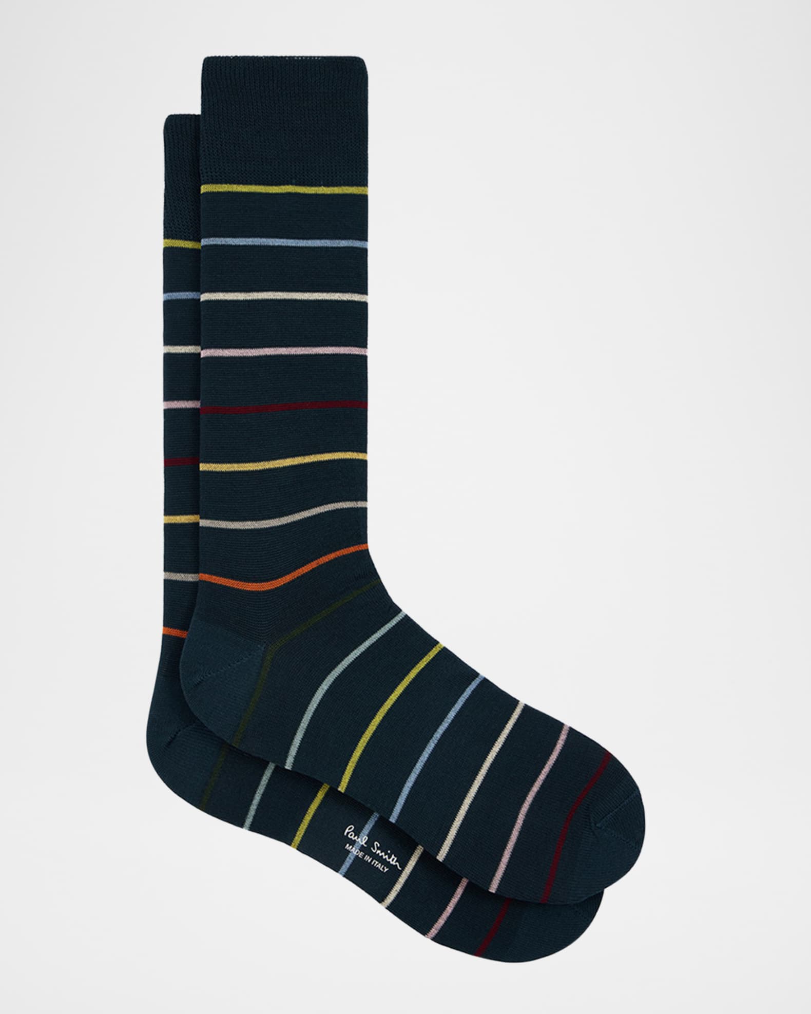 Men's Keith Thin Signature Stripe Crew Socks
