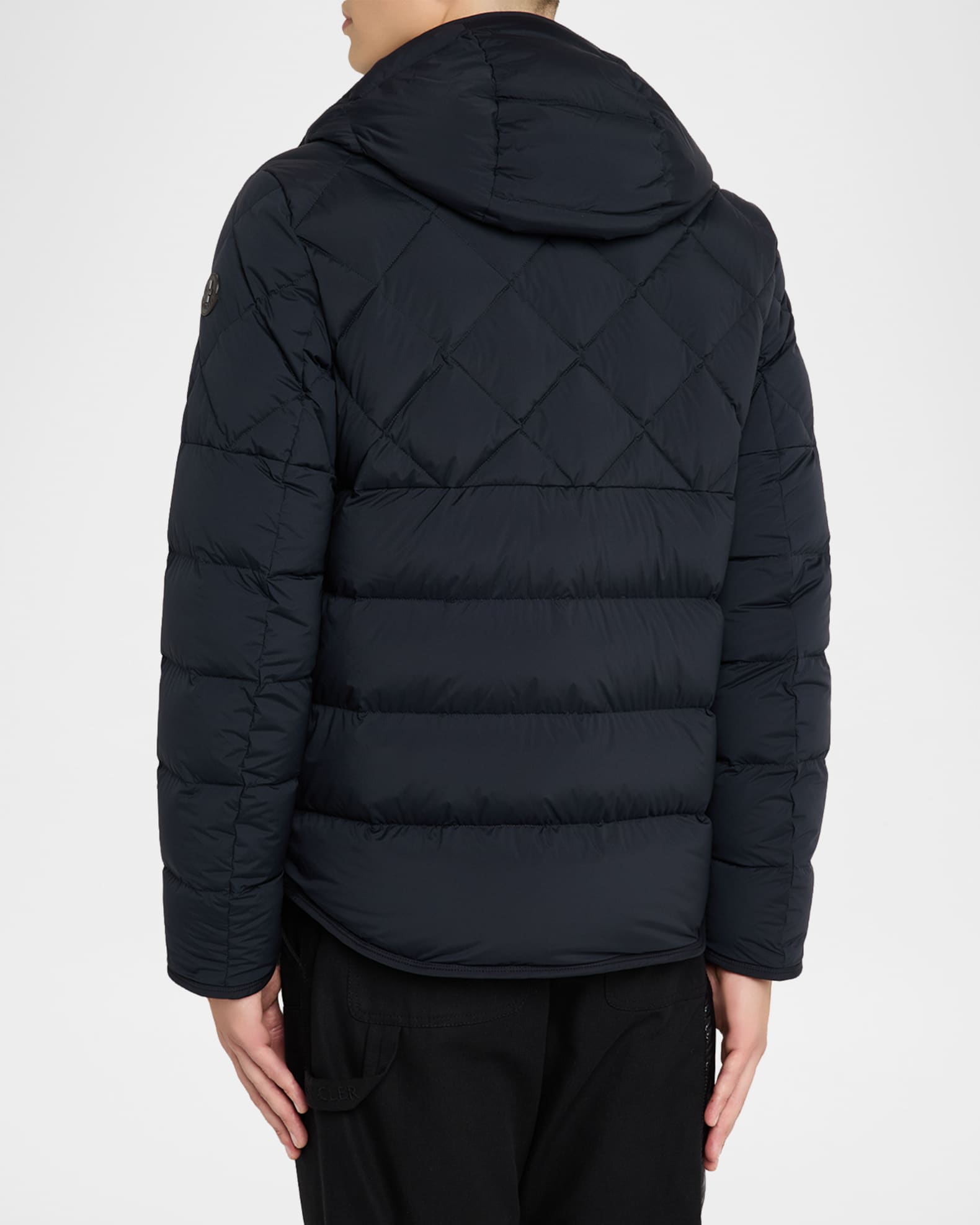 Moncler Men's Cecaud Hooded Short Down Jacket | Neiman Marcus