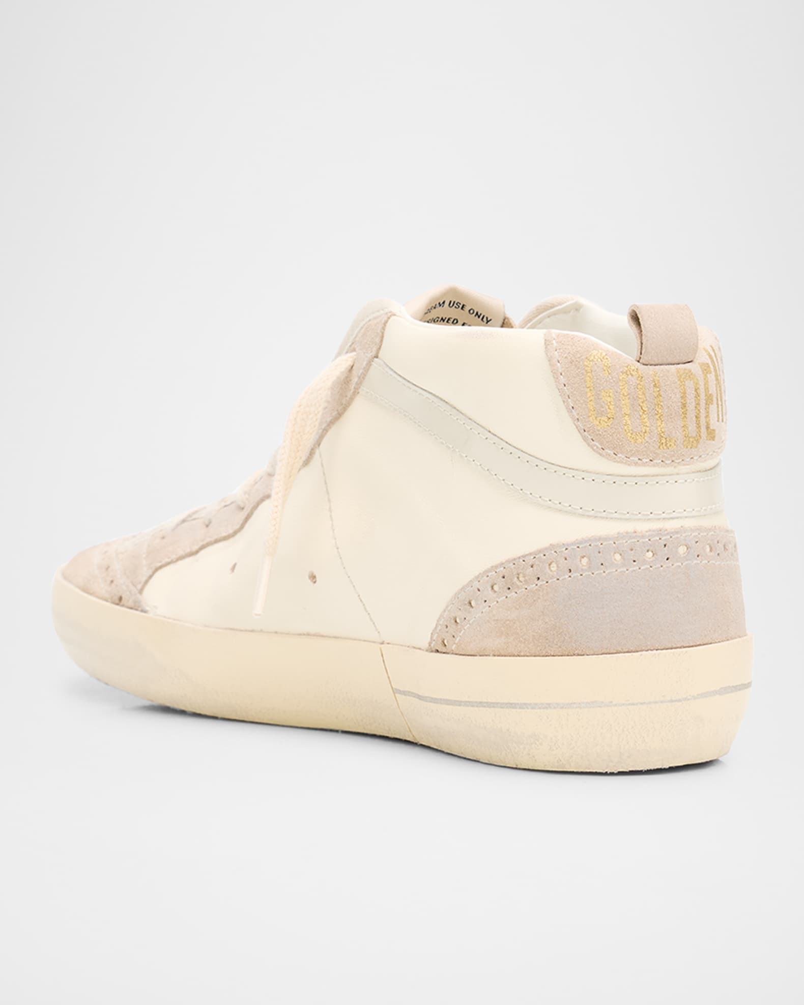 GOLDEN  ゴールデングース MIDSTAR Women's Mid Star in nappa leather with floral embroidery and