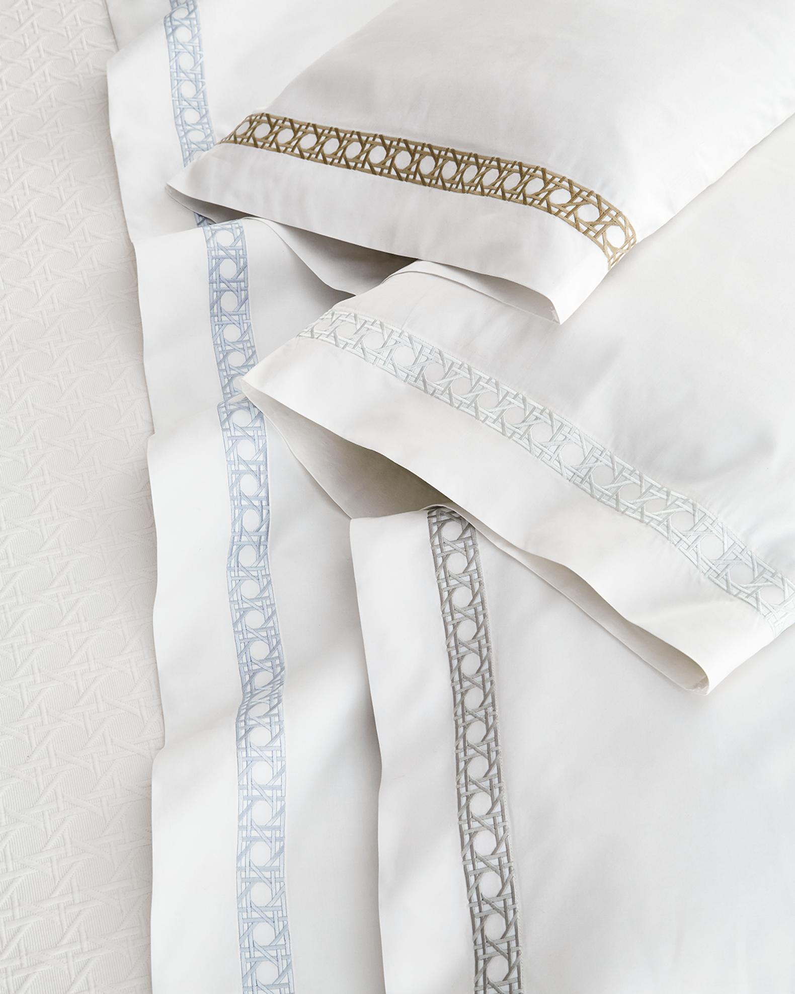 Cane Embroidery II Sheet Collection | Neiman Marcus