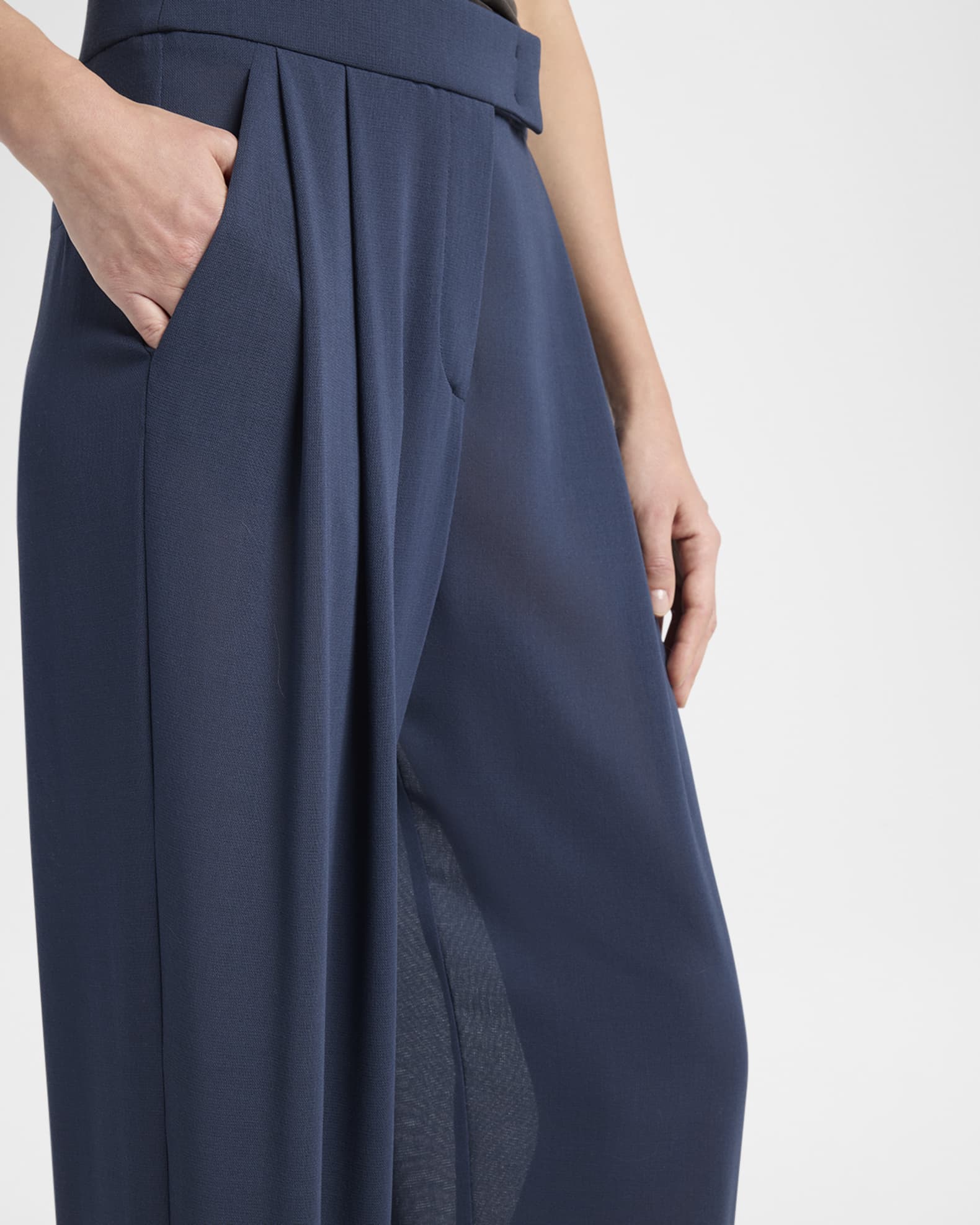 Giorgio Armani Straight-Leg Virgin Wool Trousers | Neiman Marcus