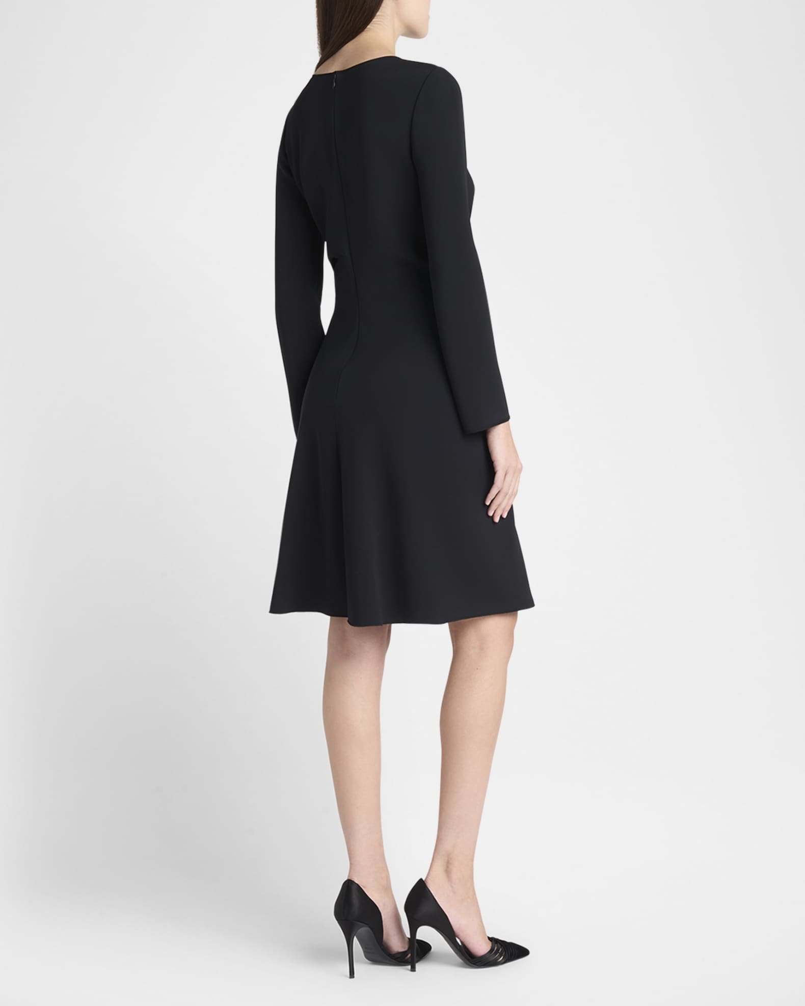 Giorgio Armani Long-Sleeve Dress with Ring Detail | Neiman