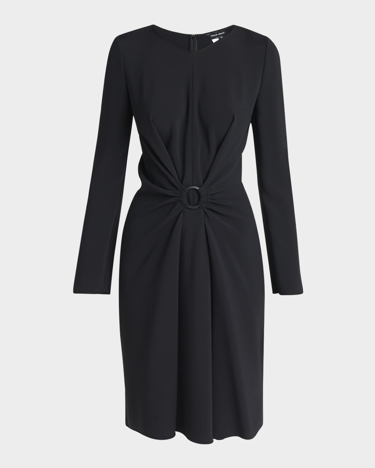 Long-Sleeve Dress with Ring Detail 0