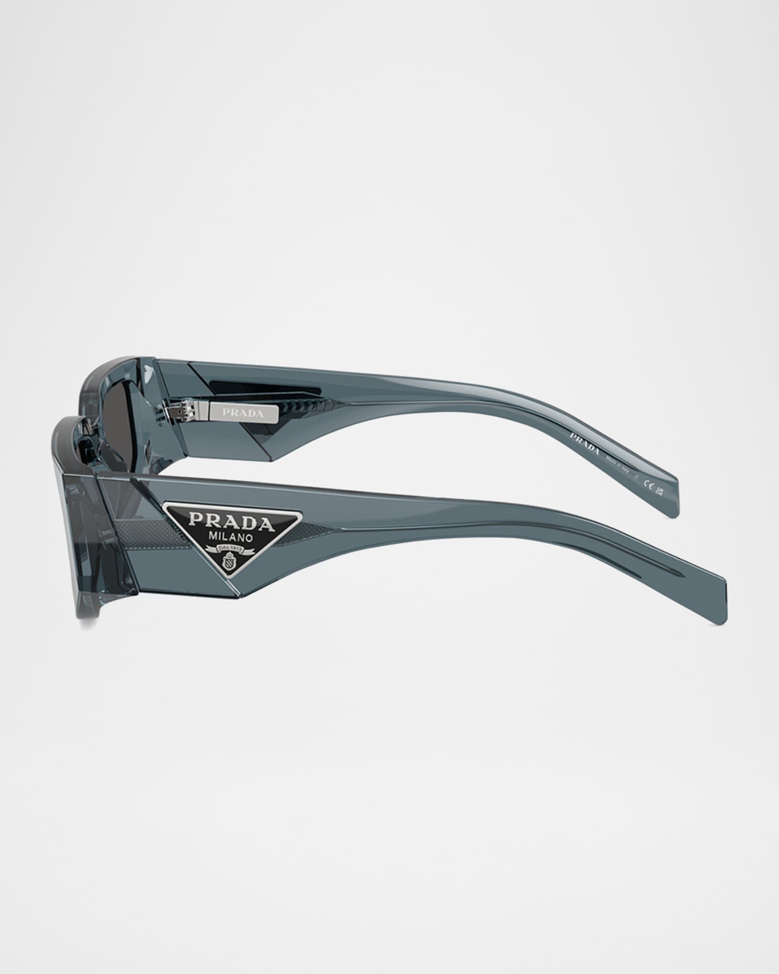 Prada Men's 0PR 09ZSF Acetate and Plastic Rectangle Sunglasses