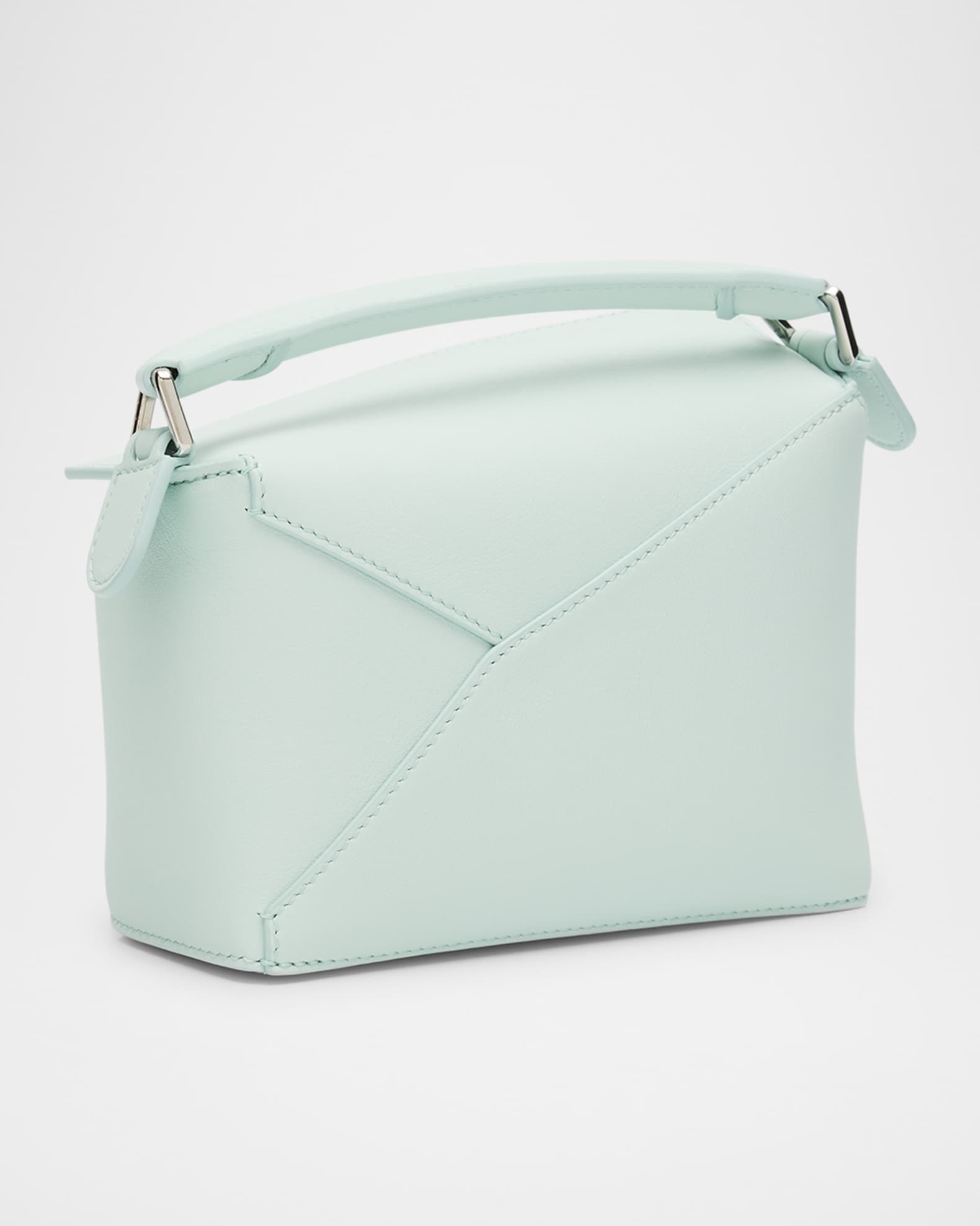 Loewe Puzzle Edge Mini Top-Handle Bag in Calfskin Leather