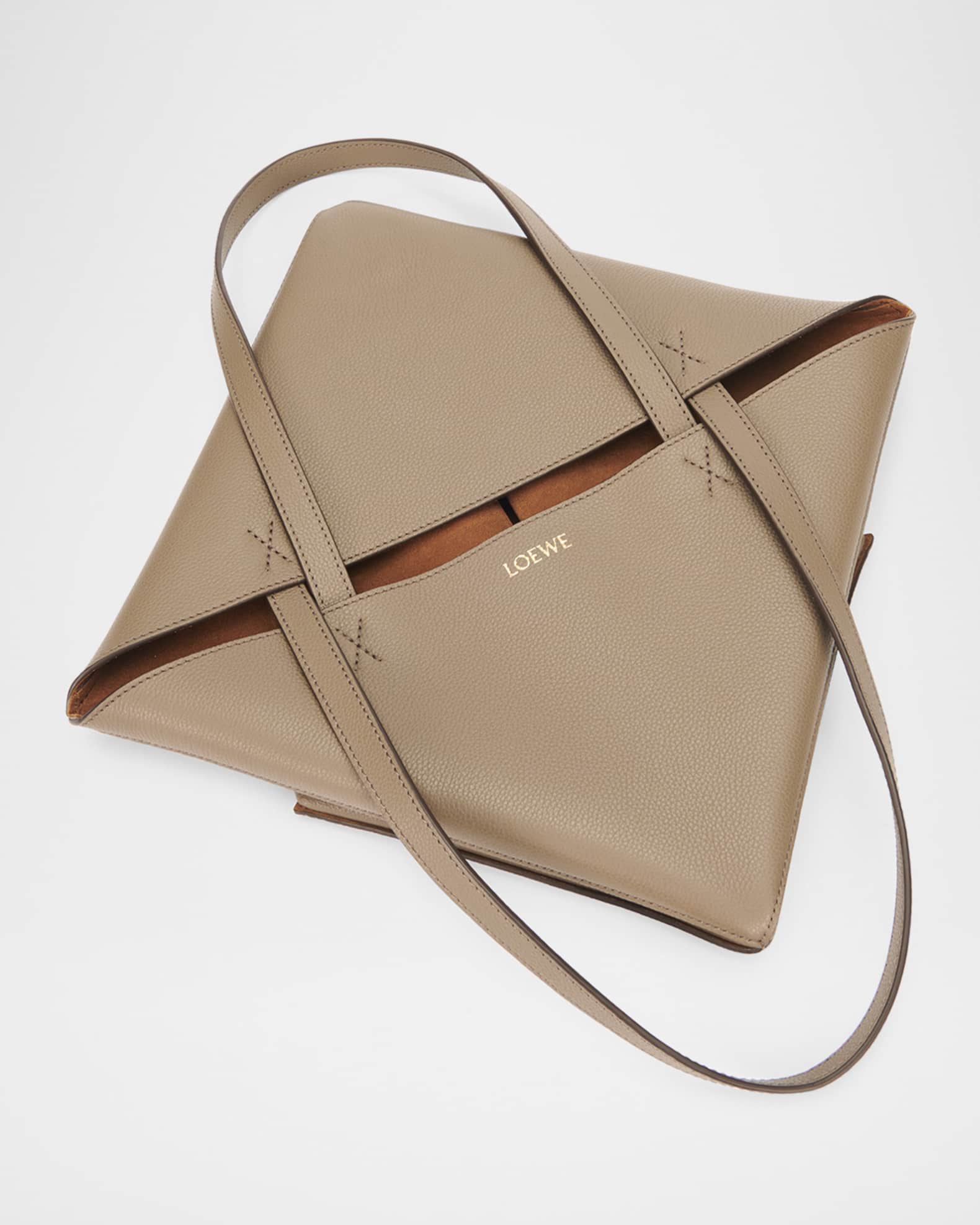 Loewe Puzzle Fold Medium Tote Bag in Soft Grained Leather | Neiman