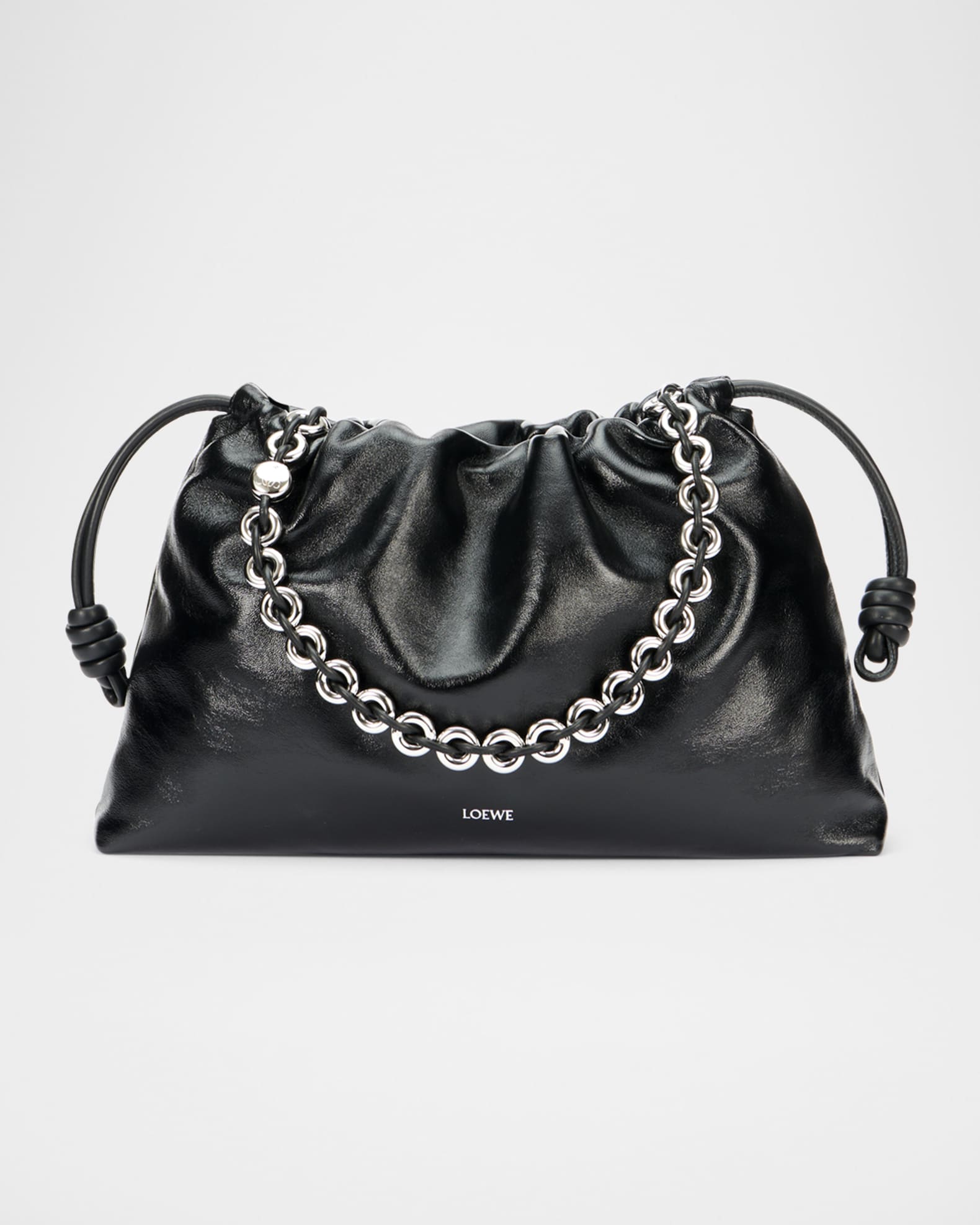 Flamenco Large Shoulder Bag in Nappa Leather 0