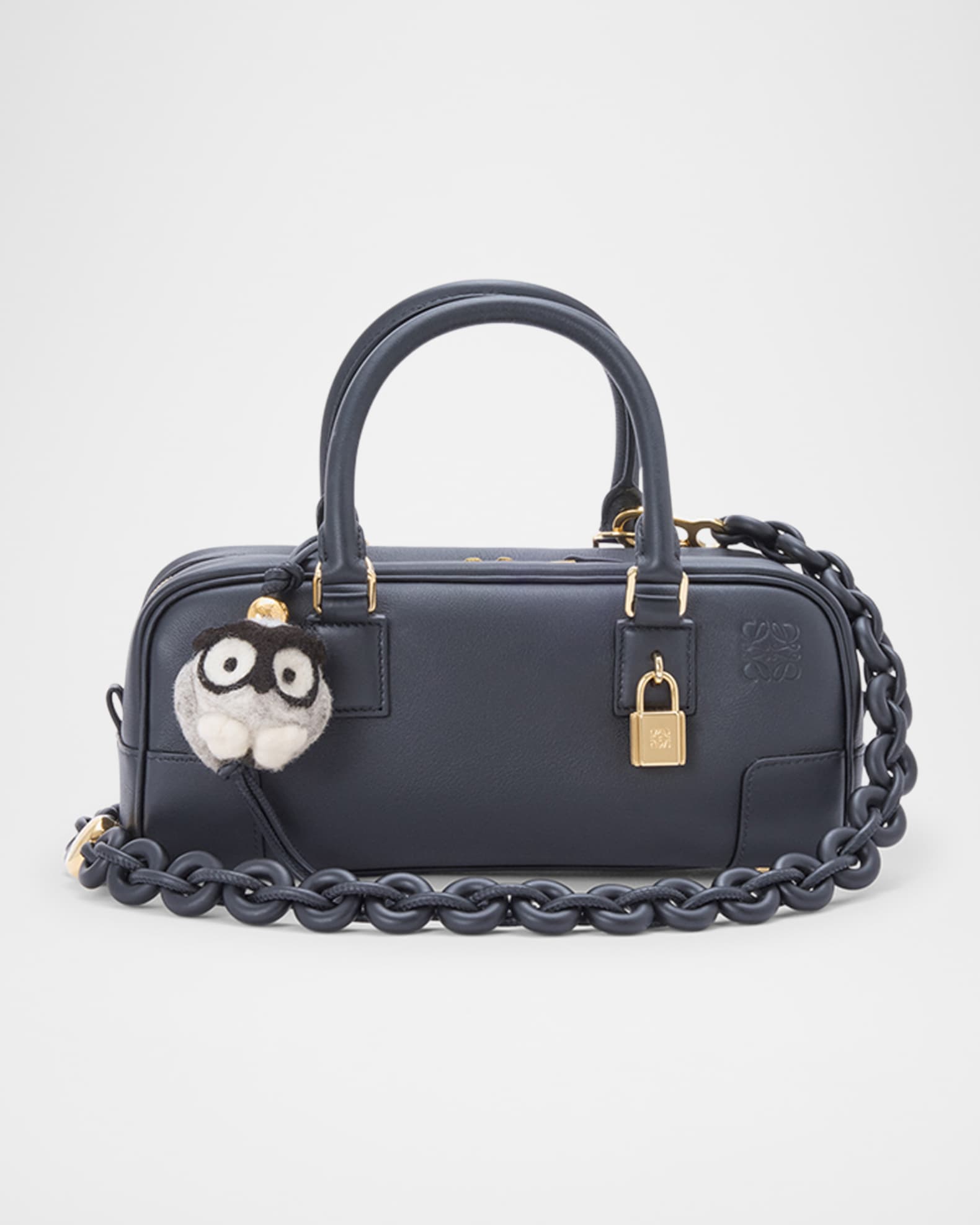 Loewe Donut Chain Shoulder Strap in Leather | Neiman Marcus