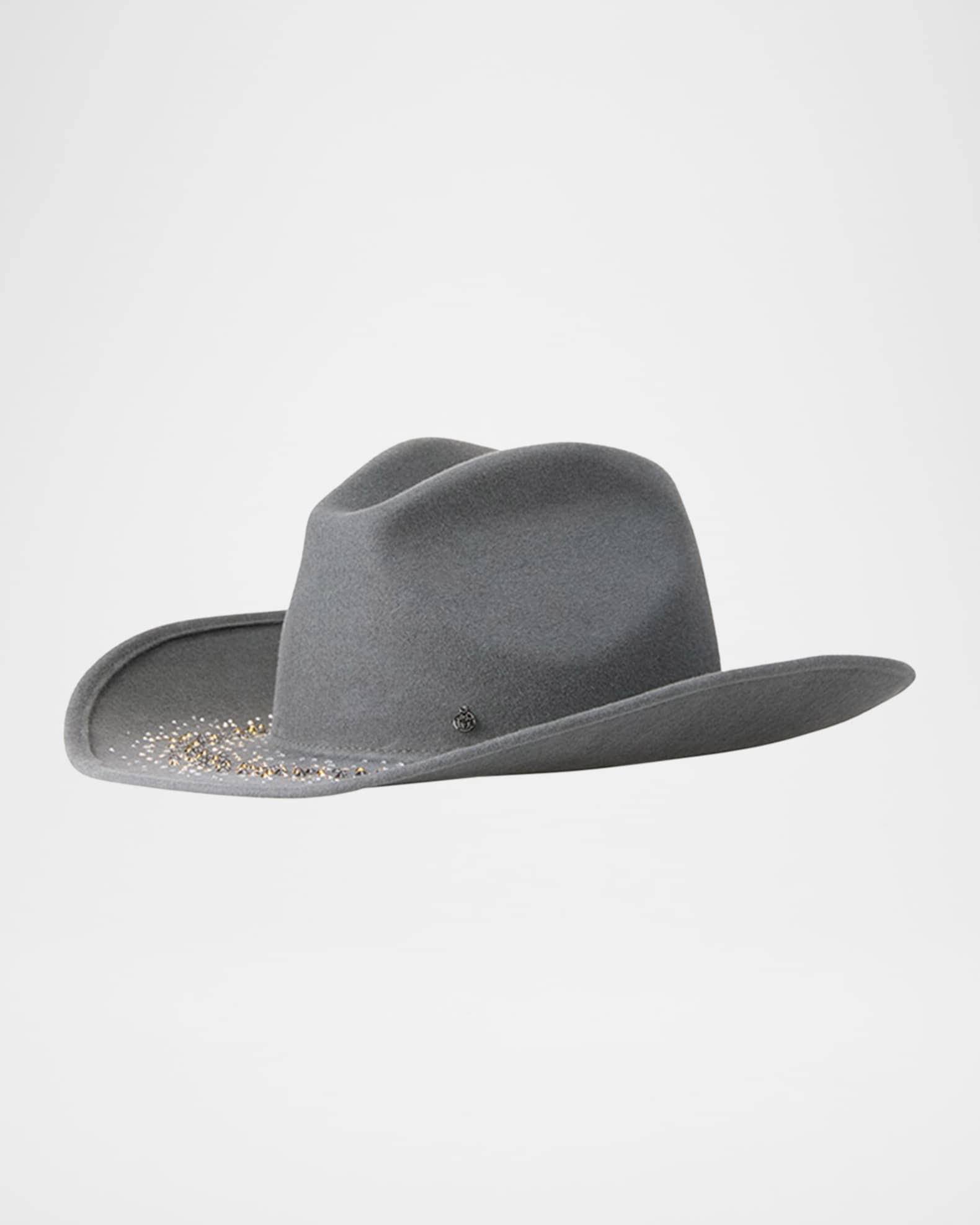 Austin Fairy Dust Strass Wool Felt Cowboy Hat 0
