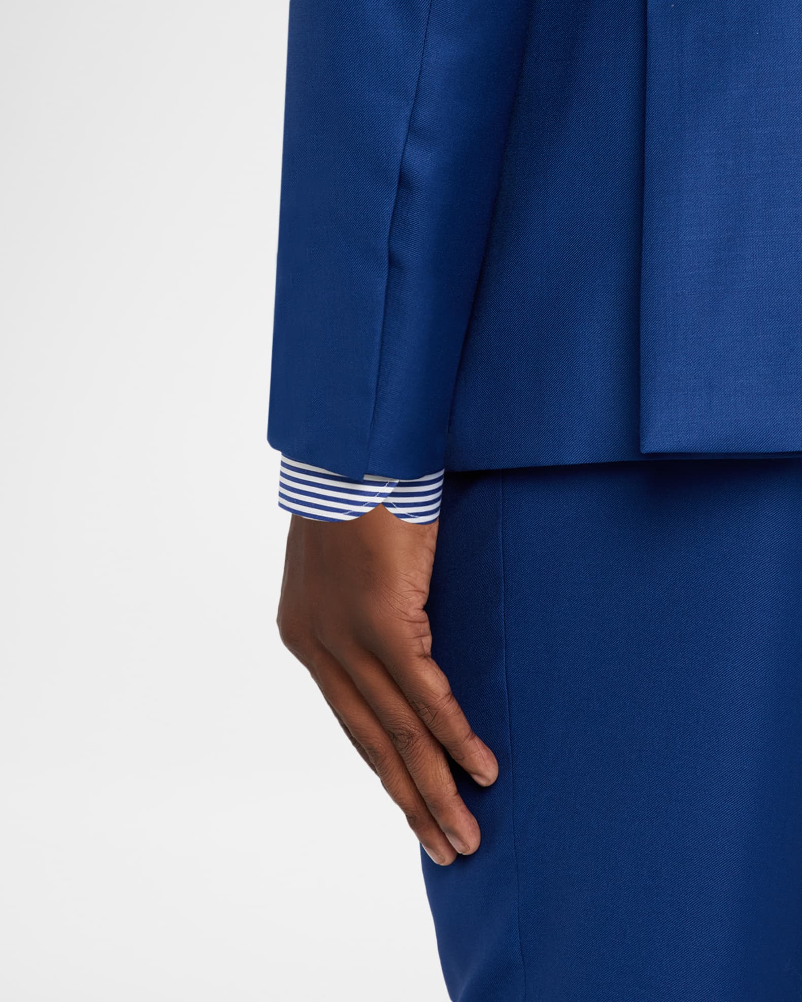 Brioni Men's Solid Blue Classic Suit | Neiman Marcus