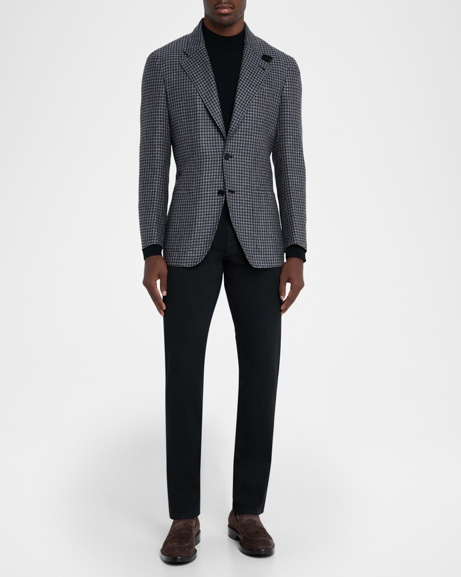 Brioni Men's Silk and Wool Mix Houndstooth Sport Coat | Neiman Marcus
