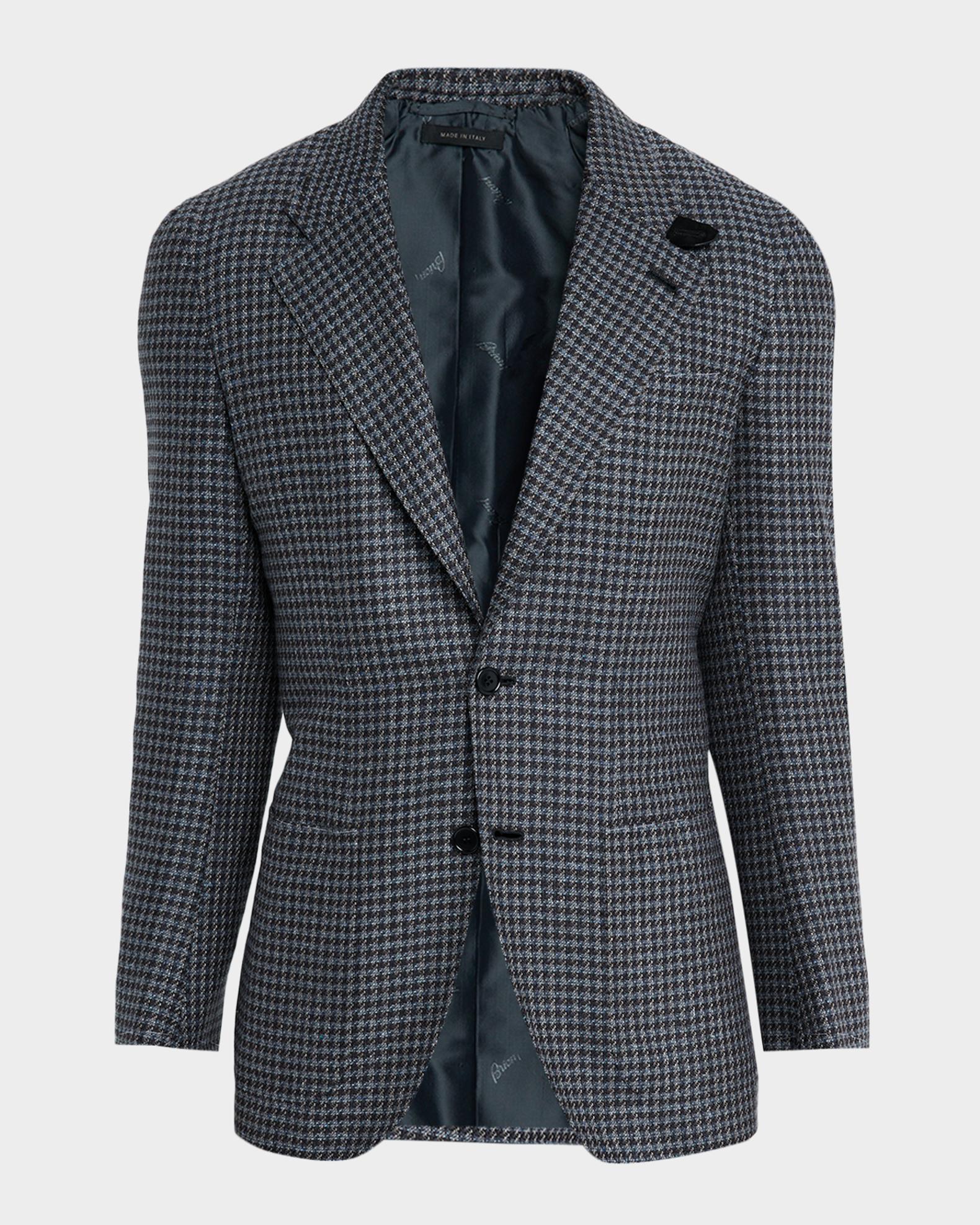 Brioni Men's Silk and Wool Mix Houndstooth Sport Coat | Neiman Marcus
