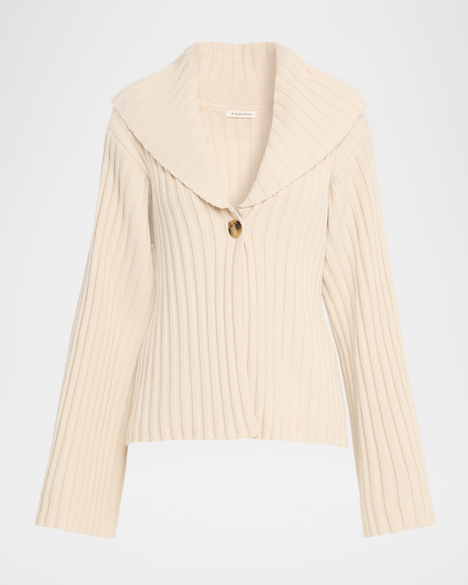Toka Ribbed Single-Button Cardigan 0