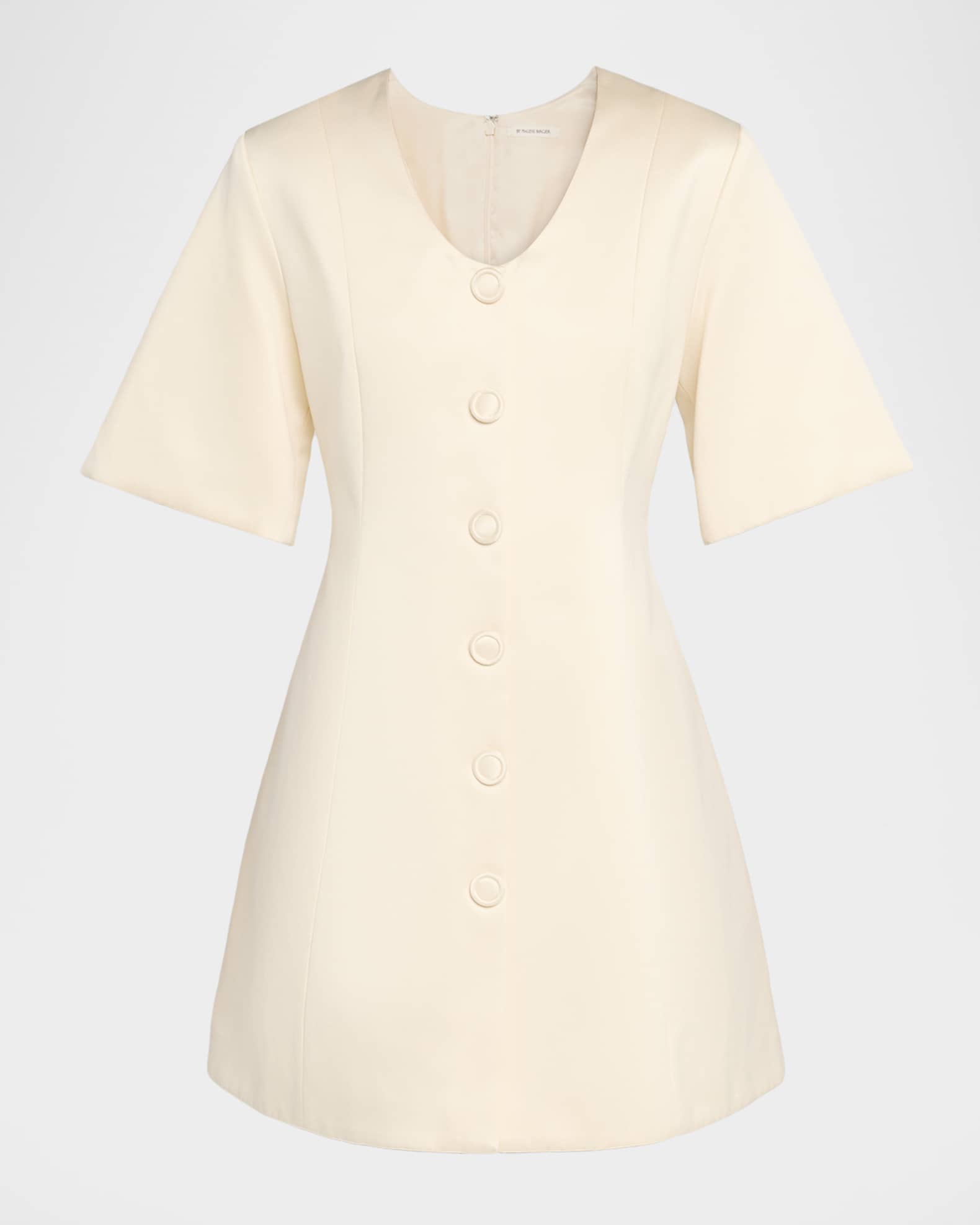 Josephine Button-Front Mini Dress 0