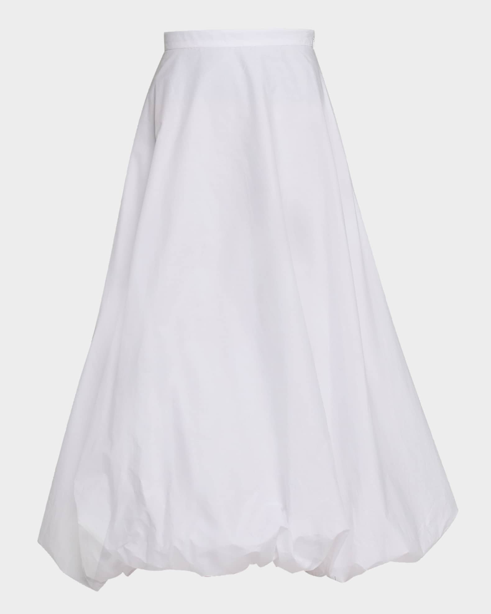 Aubrey Bubble Organic Cotton Midi Skirt 0