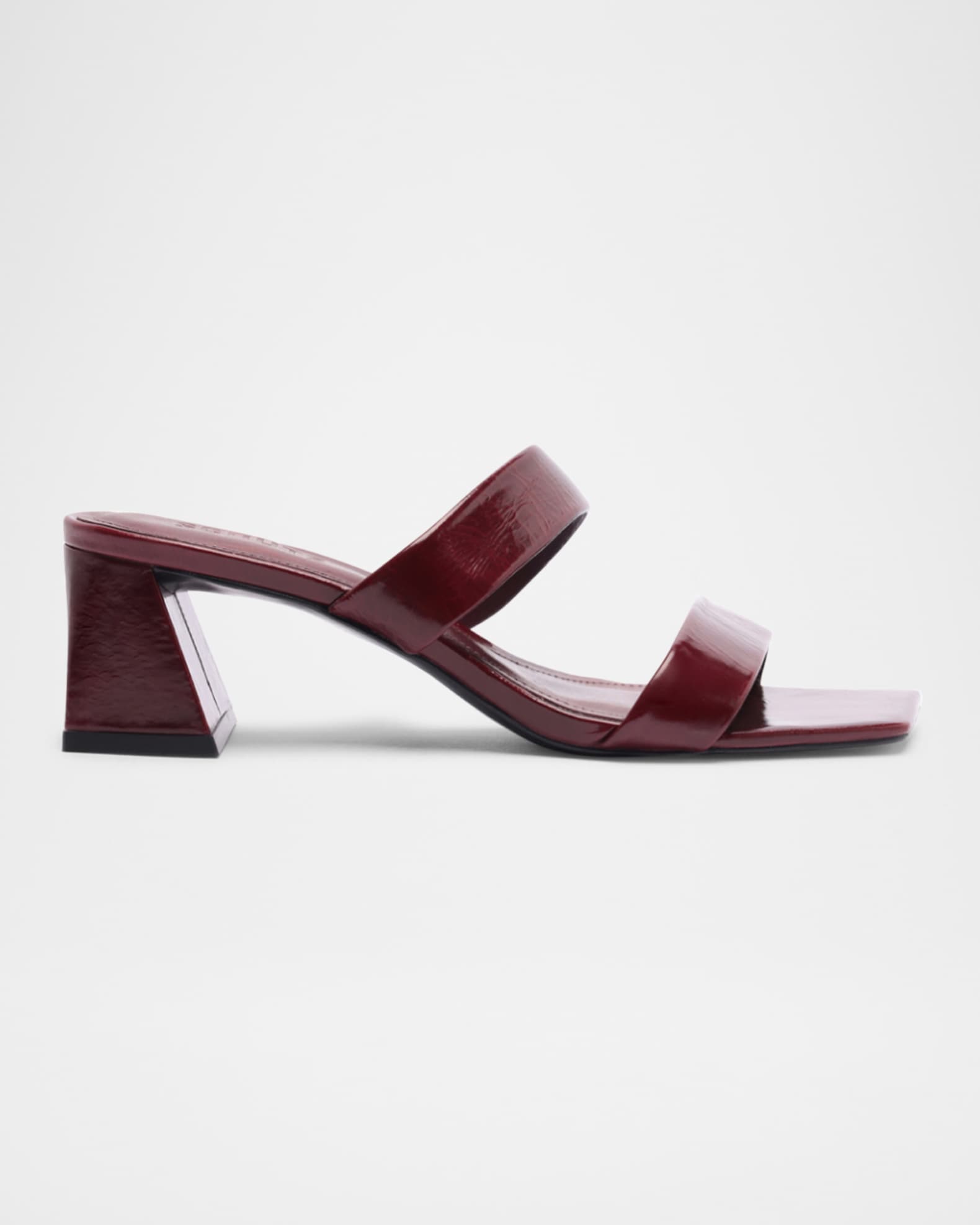 Chantal Patent Two-Band Slide Sandals 0