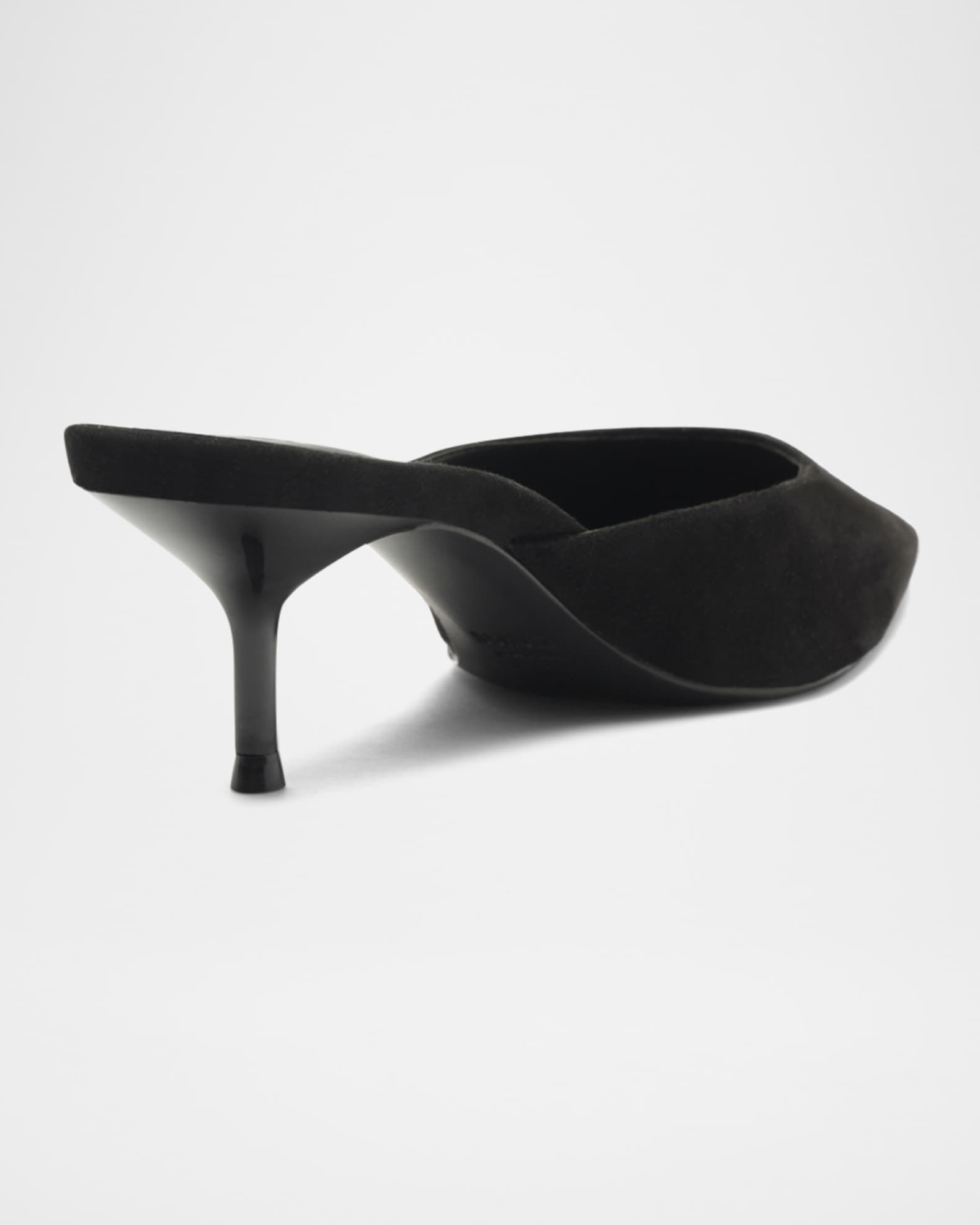 【COLOR iN ID】suede stiletto mule Schutz Julie Suede Mule Pumps | Neiman Marcus