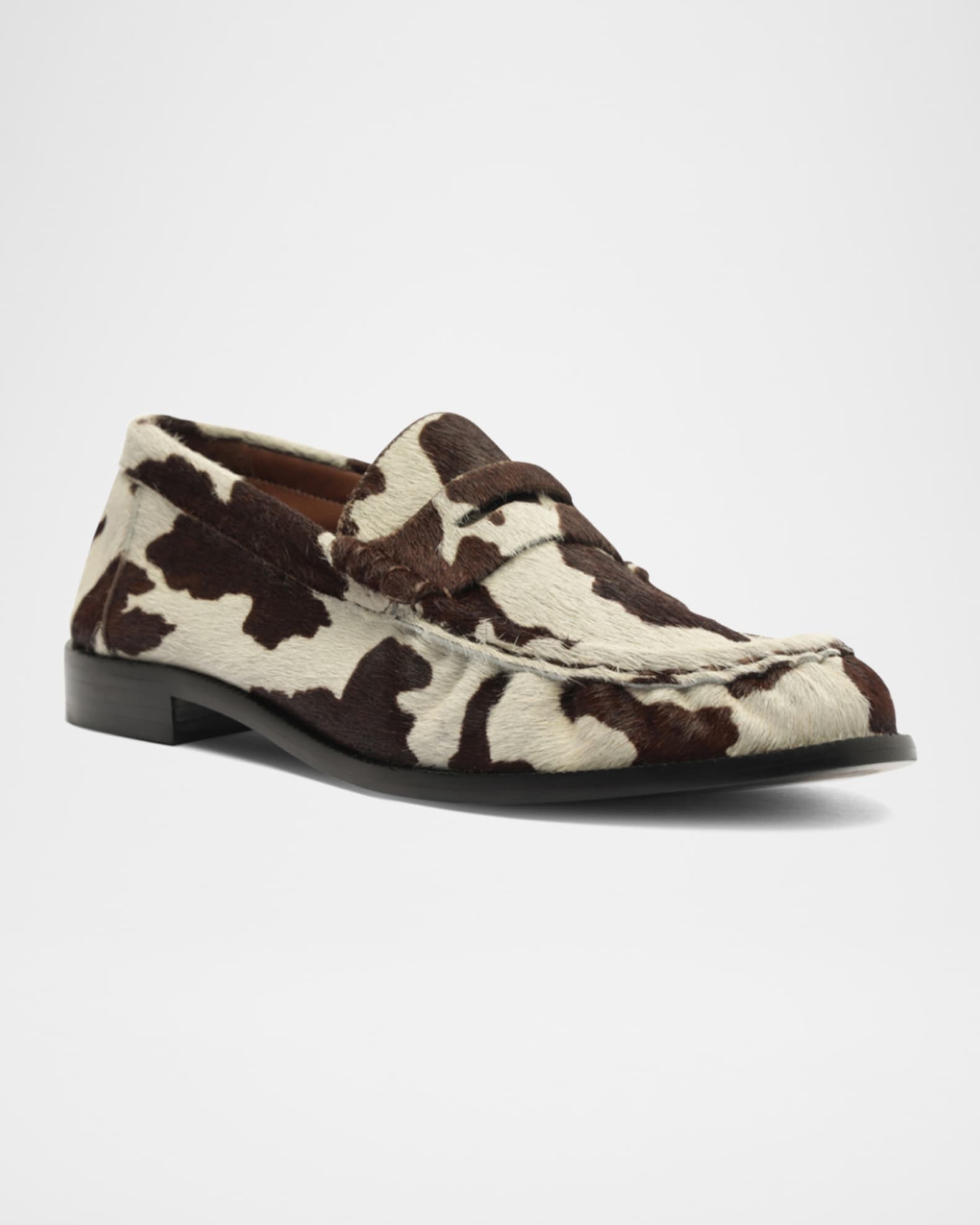 Tyche Calf Hair Penny Loafers 1