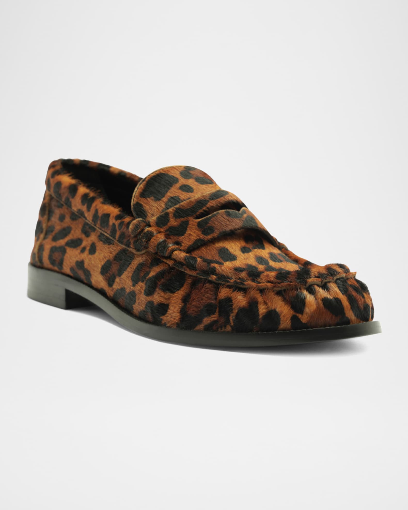Tyche Calf Hair Penny Loafers 1