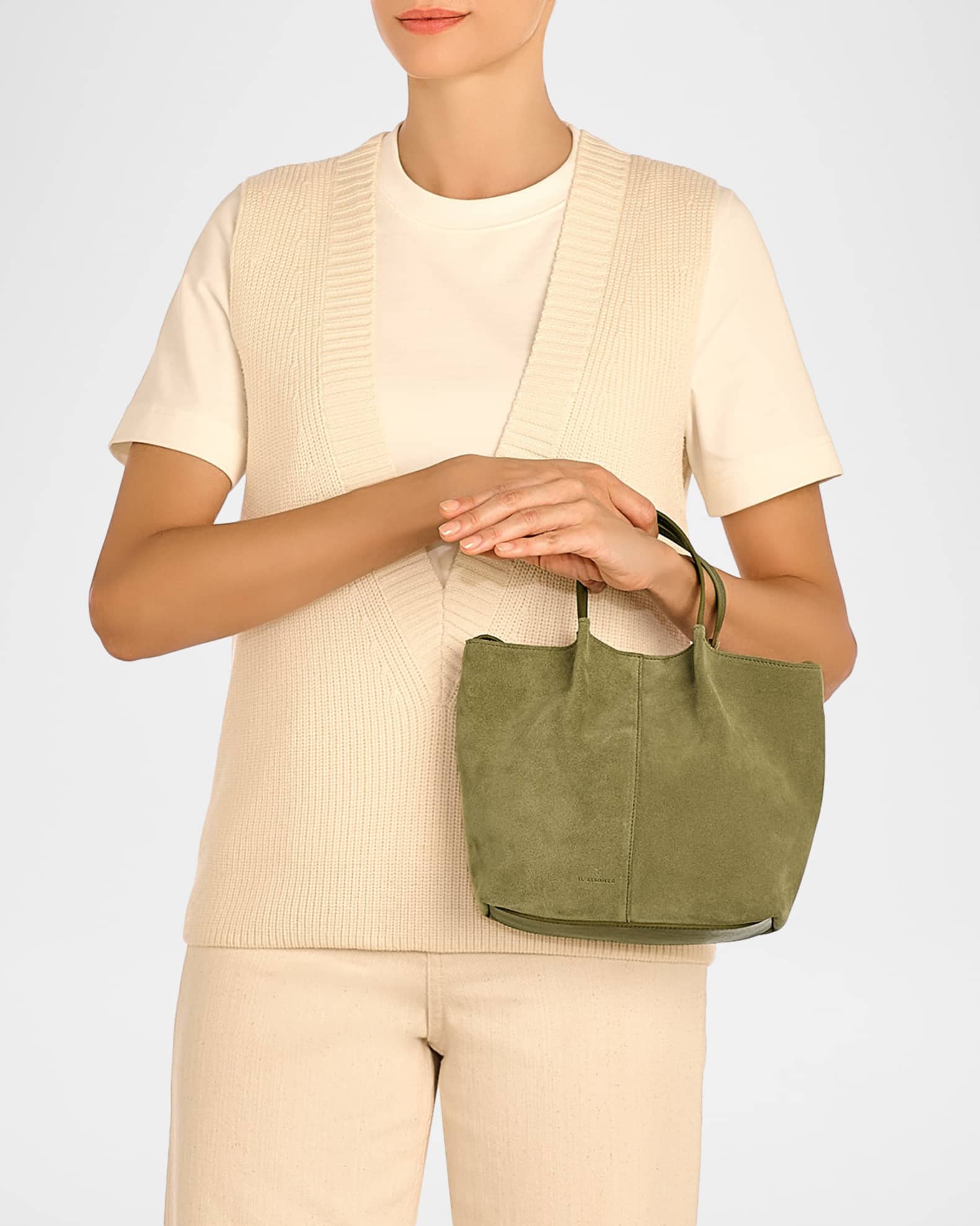 Il Bisonte Nina Pleated Suede Crossbody Bag | Neiman Marcus