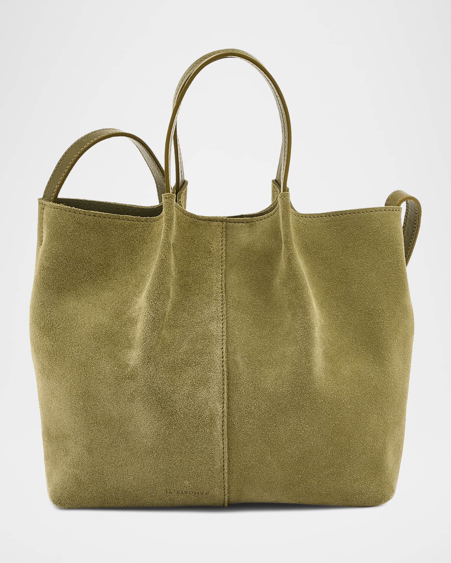 Il Bisonte Nina Pleated Suede Crossbody Bag | Neiman Marcus