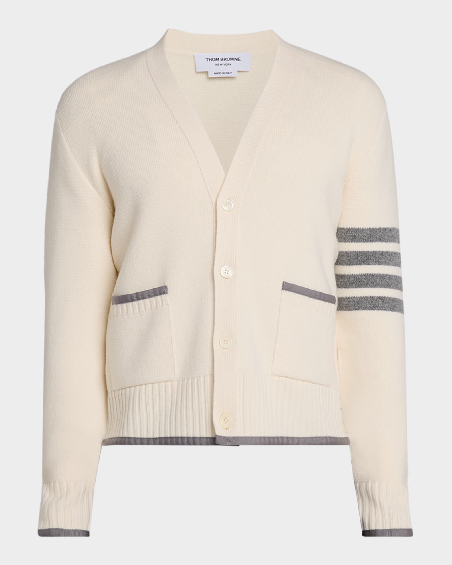 Men's 4-Bar Merino Wool Cardigan  0