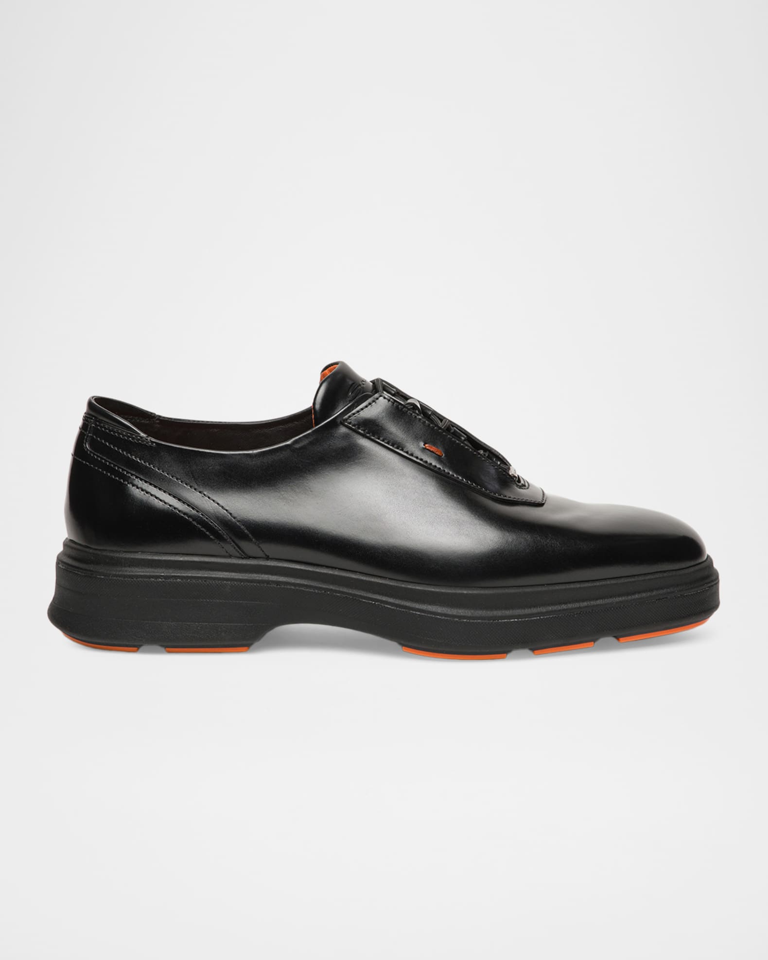 【再値下げ】Santoni Lug-sole Derby Shoes Santoni Men's Easy Leather Rubber-Sole Derby Shoes | Neiman Marcus