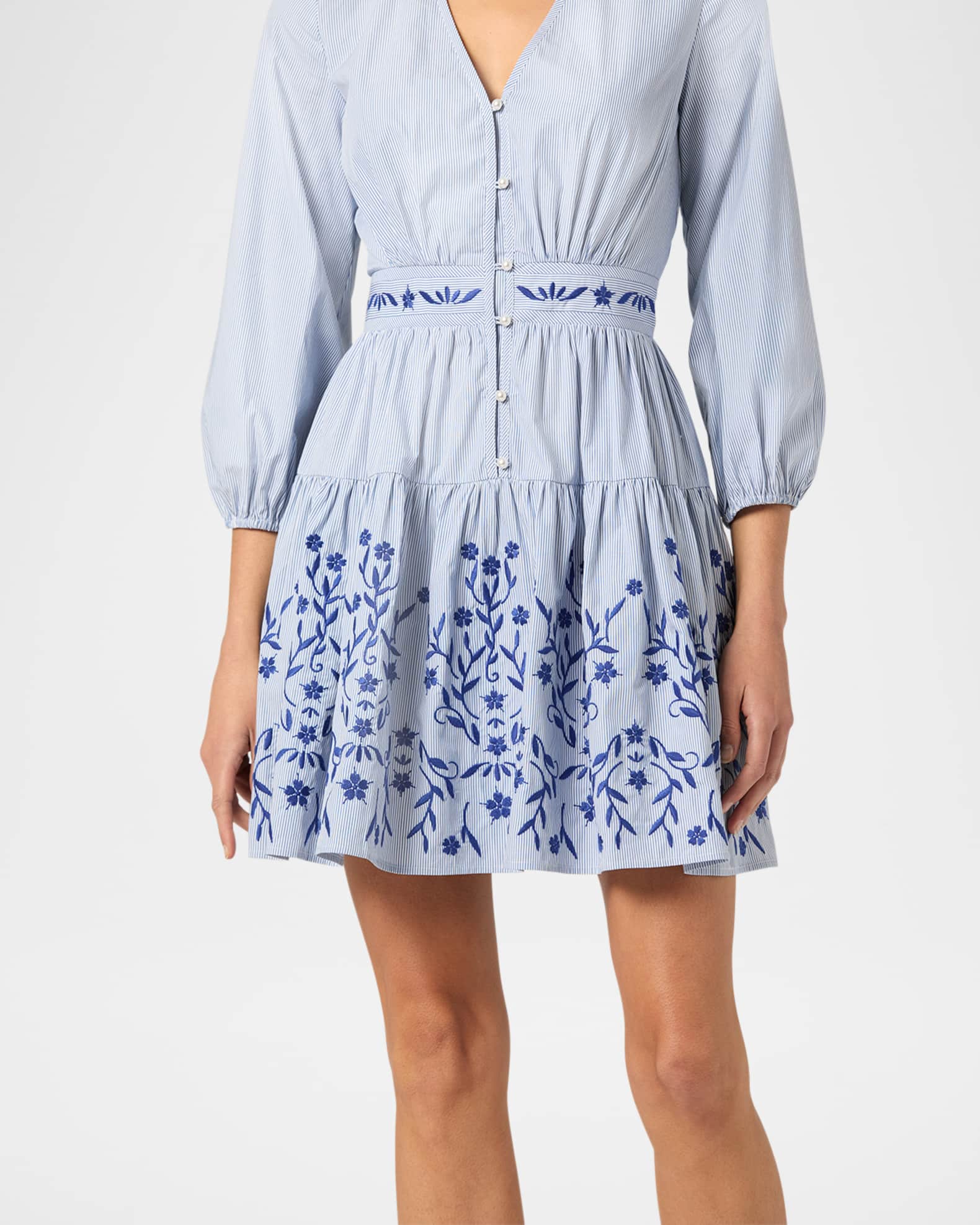 Rory Embroidered Mini Dress
