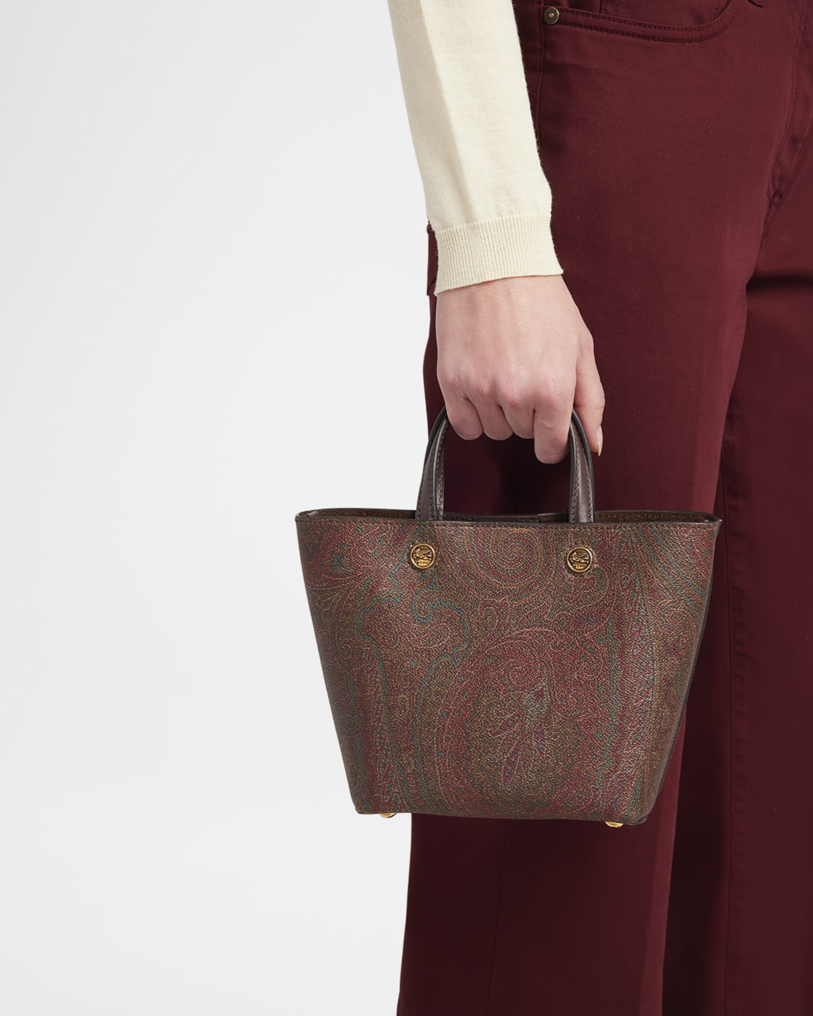 【ETRO】Women's Tote Bag Etro Essential Medium Jacquard Chenille Shopper Tote Bag