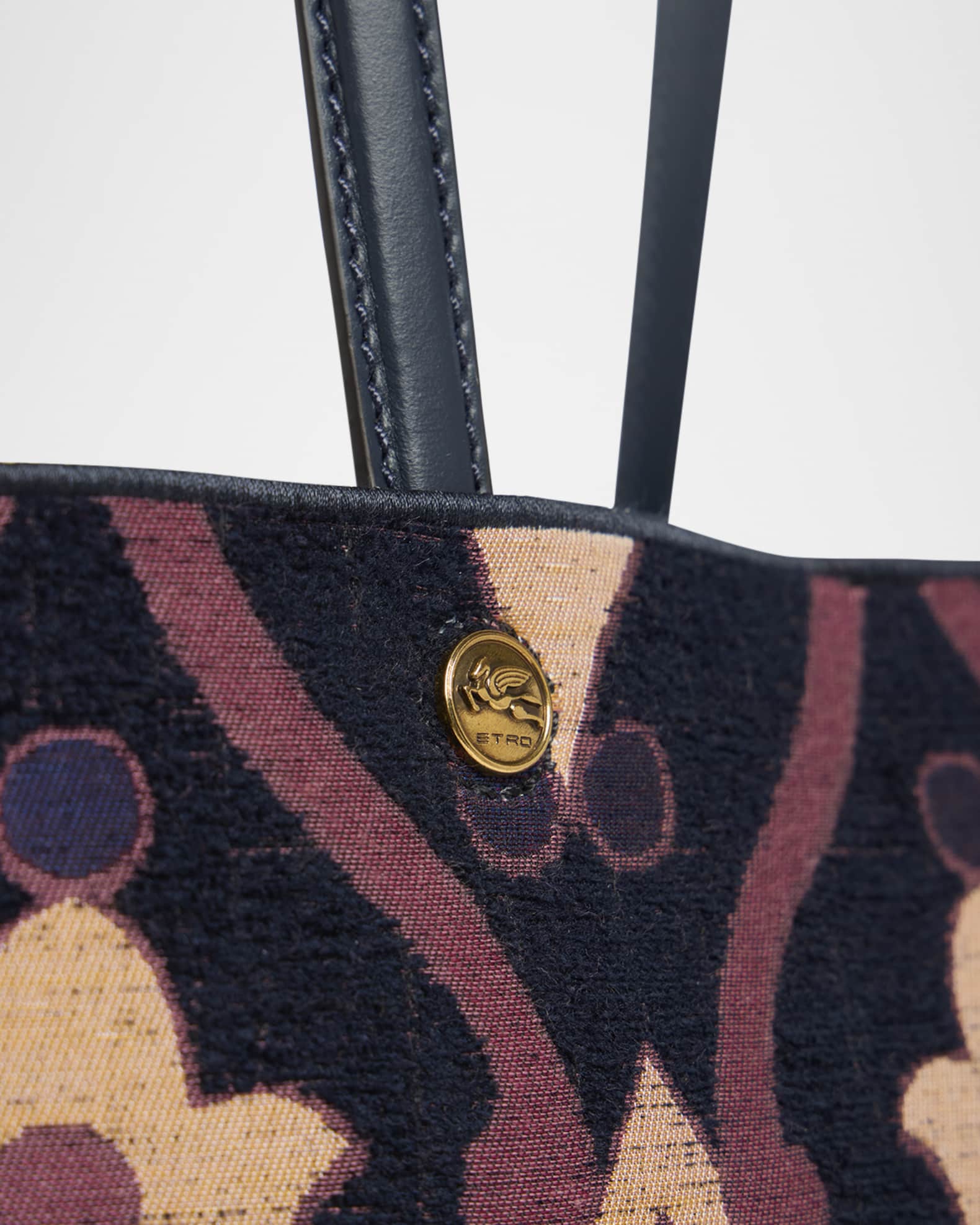 ETRO ESSENTIAL トートバッグ Etro Essential Medium Jacquard Chenille Shopper Tote Bag