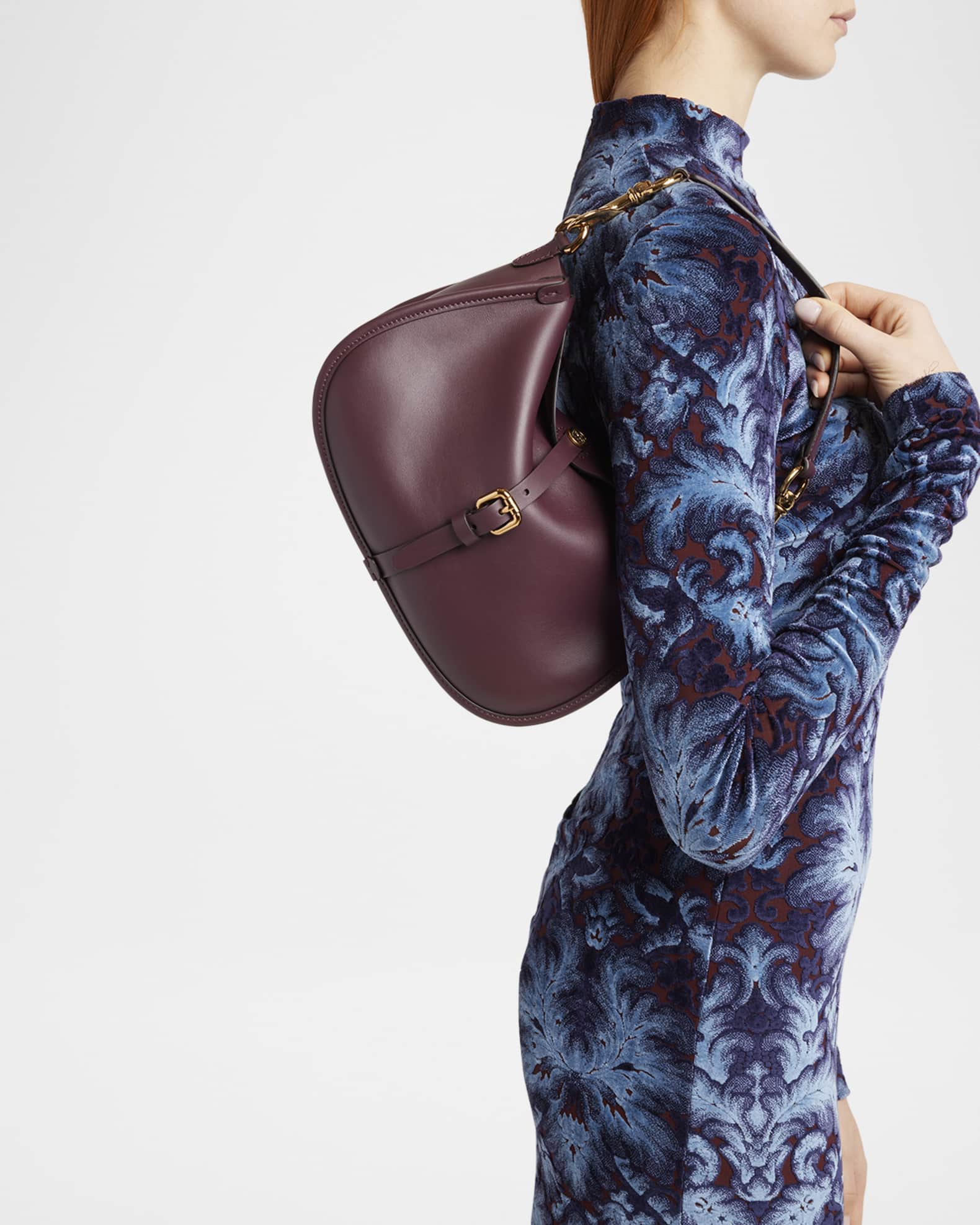 Etro Pegaso Coin Leather Crossbody Bag | Neiman Marcus