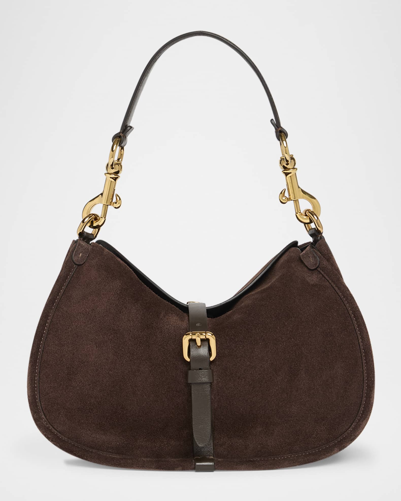 Pegaso Coin Suede Crossbody Bag 0
