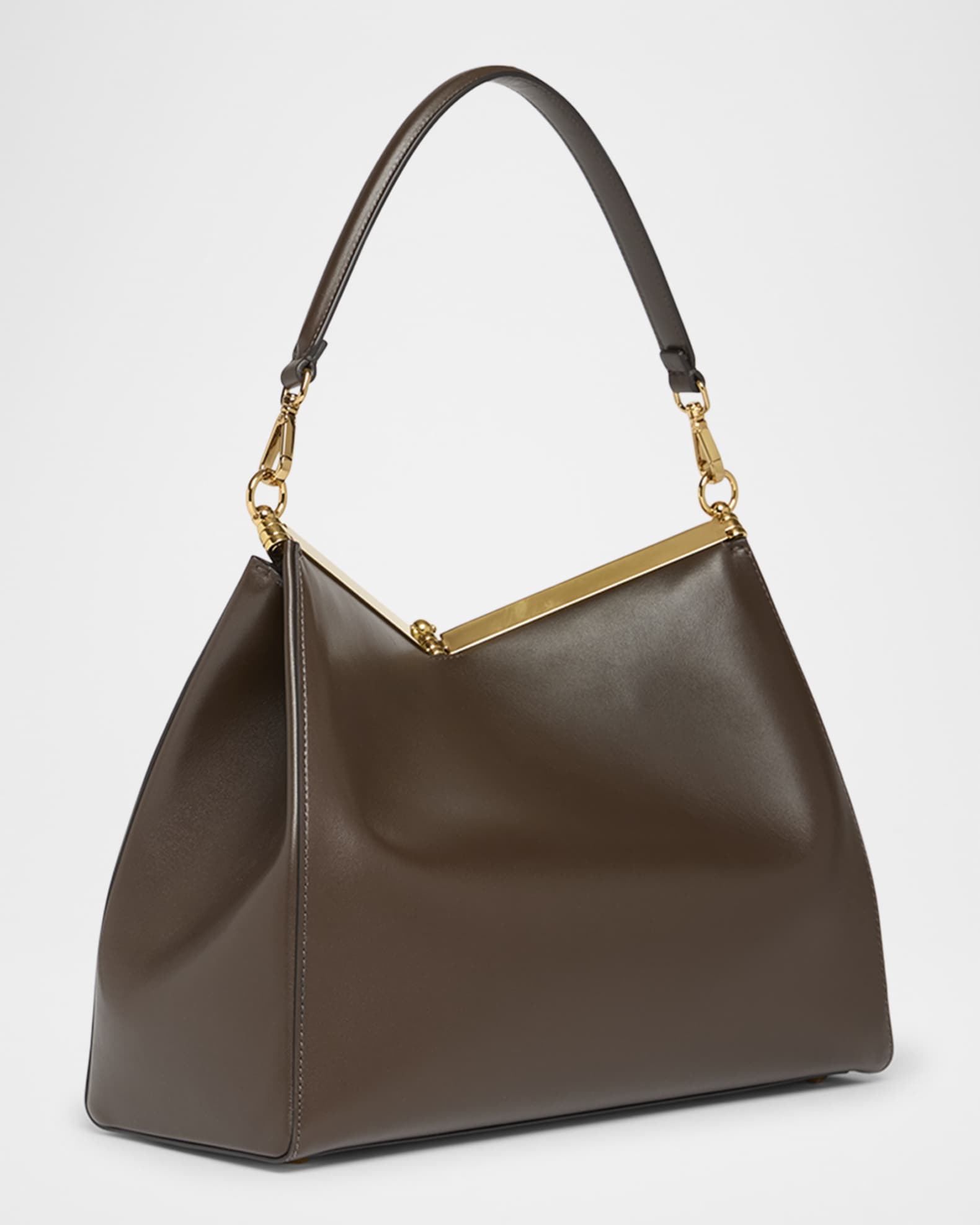 Vela Origami Patch Leather Shoulder Bag 1