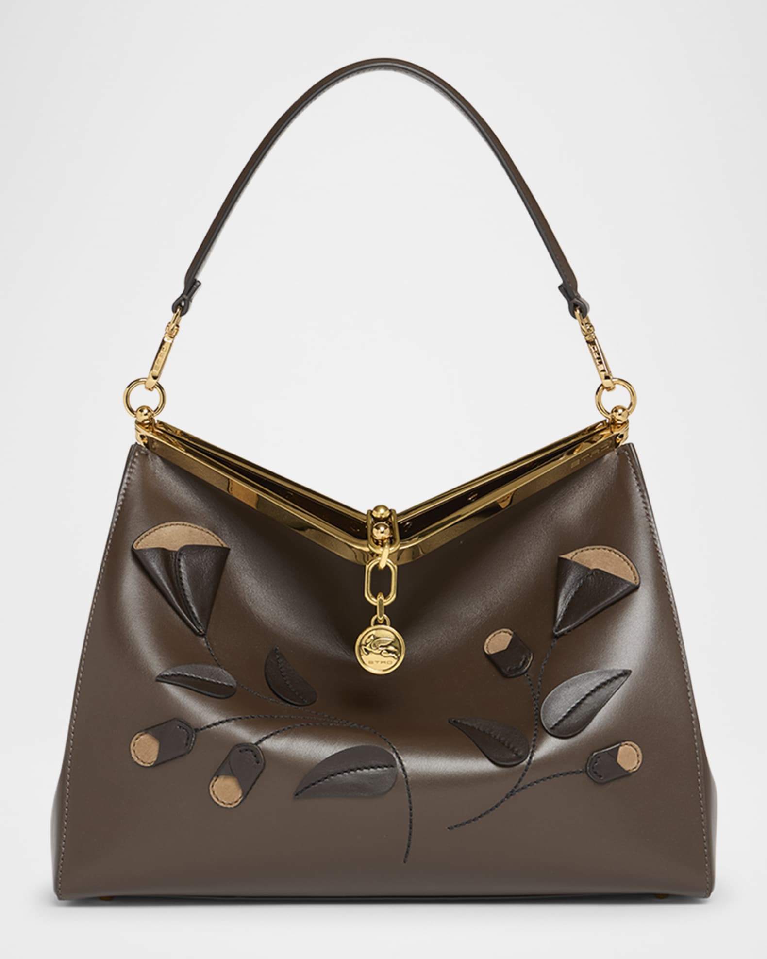Vela Origami Patch Leather Shoulder Bag 0