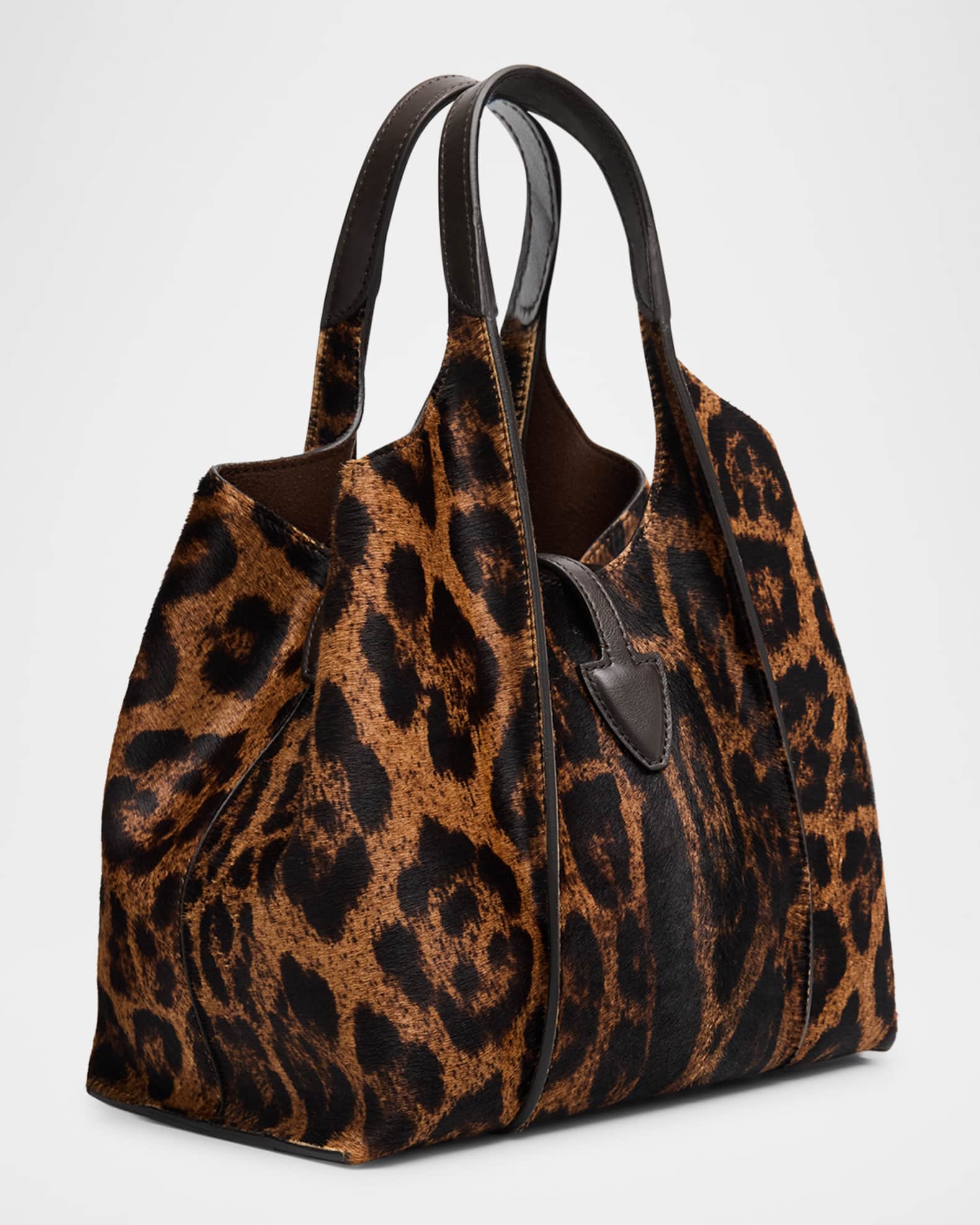 Tod's Animal-Print Calf Hair Shopping Tote Bag | Neiman Marcus