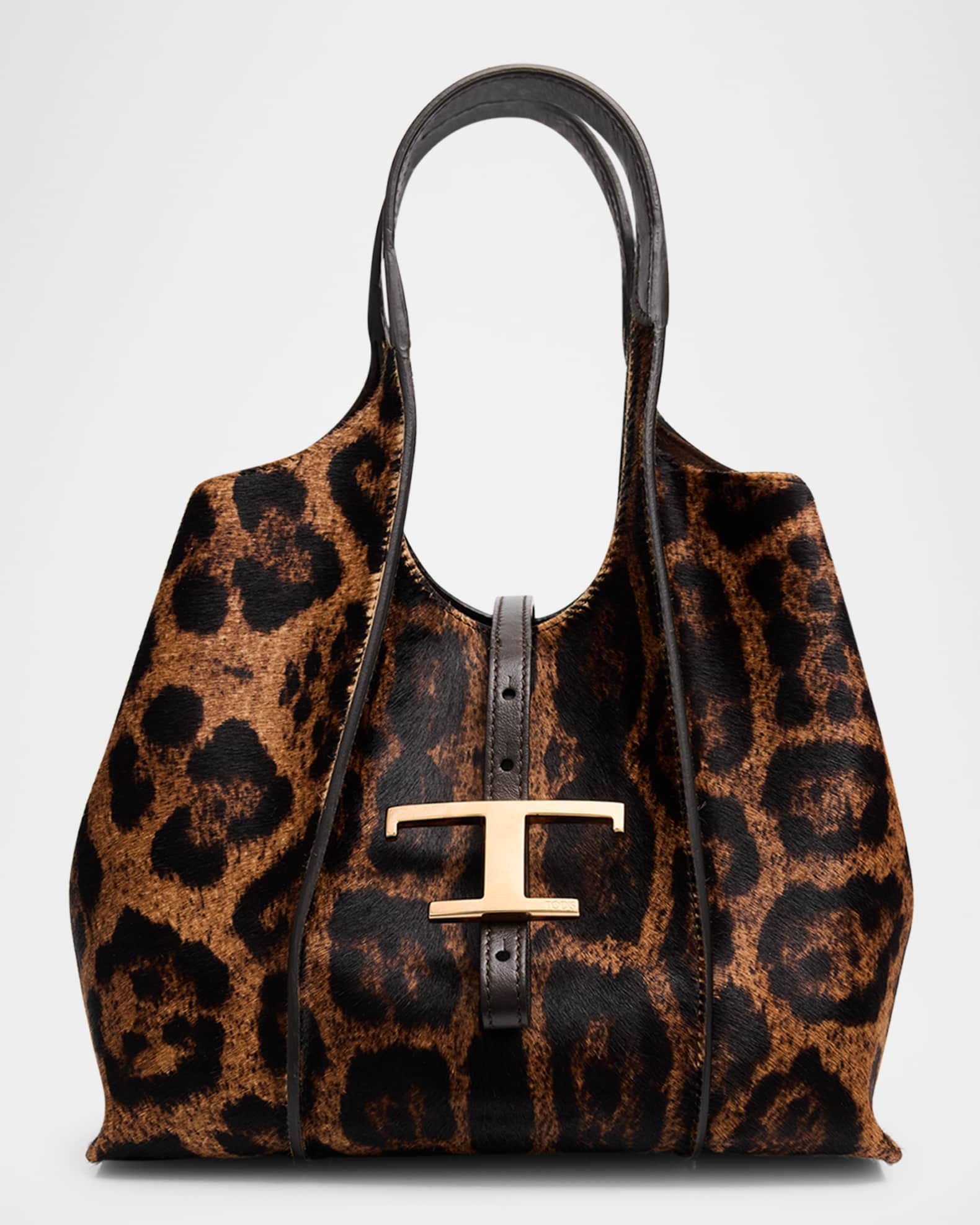 Tod's Animal-Print Calf Hair Shopping Tote Bag | Neiman Marcus